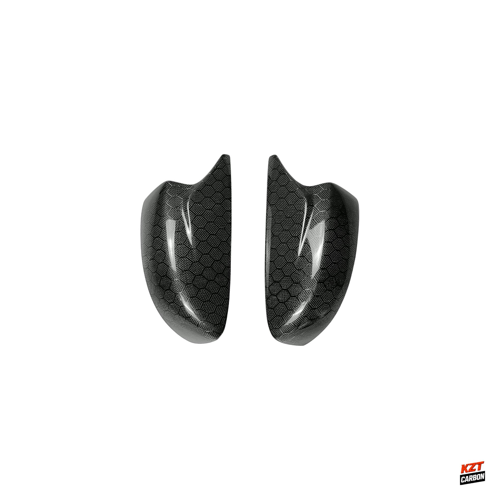 For Infiniti G37 Q40 2 Door Only 08-13 KZ Honeycomb Carbon Side Mirror Cover