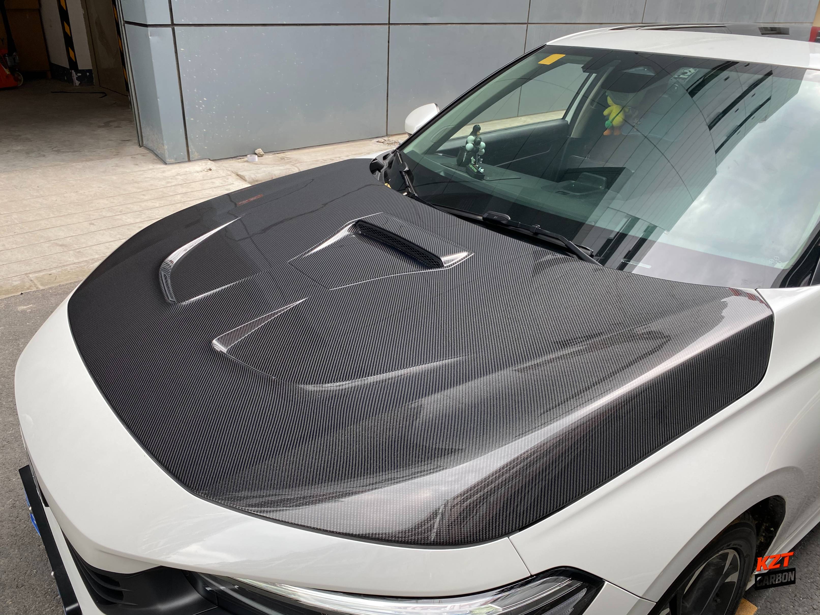 For Honda Civic FE FL Hatchback Sedan 2023-24 Carbon LBM Style Front Vented Hood