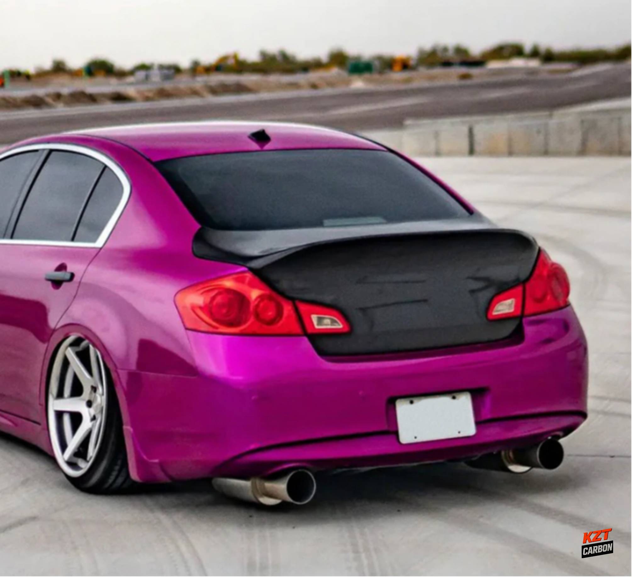 For Infiniti G37 Q40 4 Door Sedan 08-13 Carbon Fiber DC Style Rear Trunk (No Camera Hole)