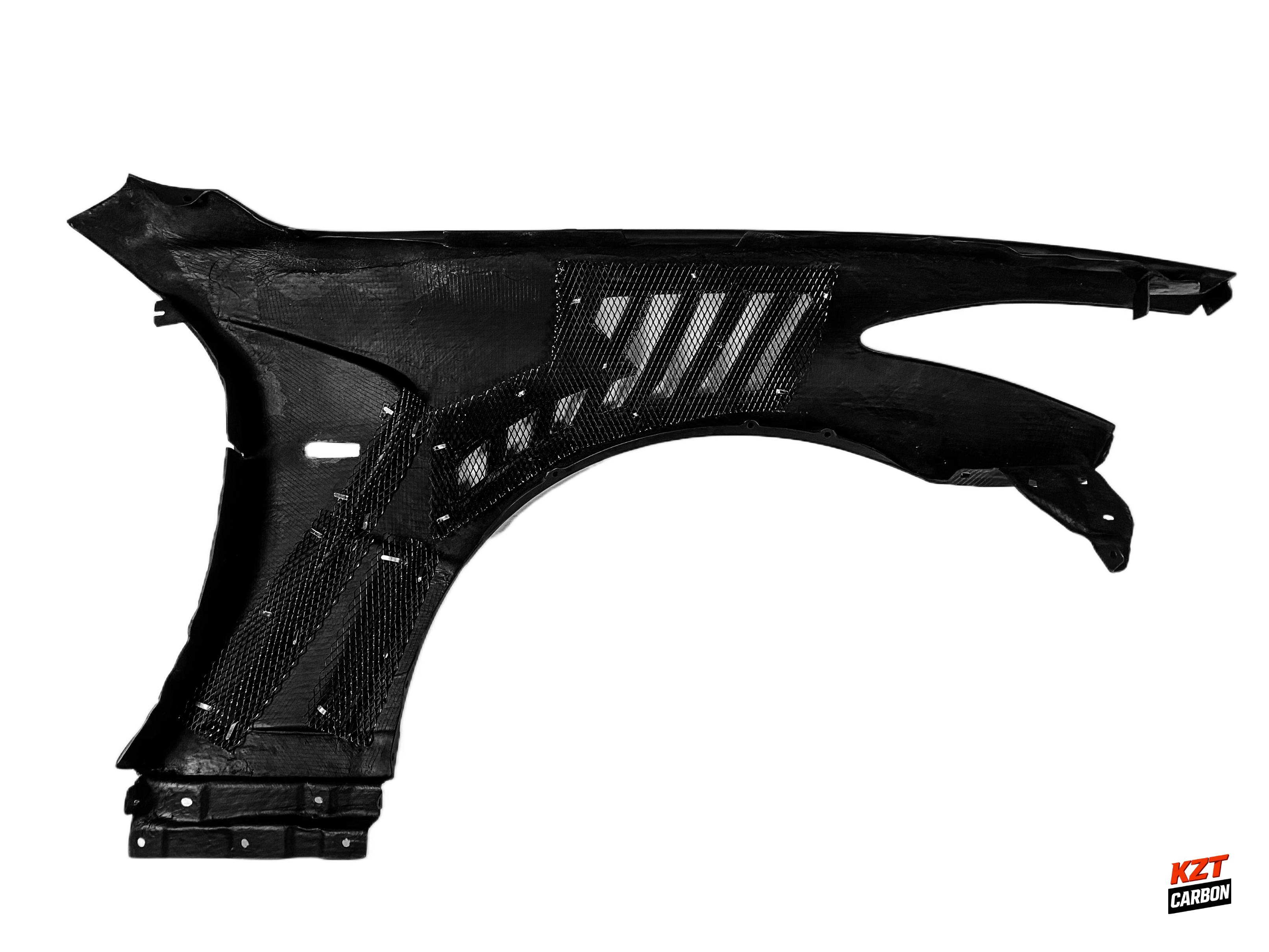 For Infiniti G37 Q40 2 Door Coupe 2008-13 Carbon V3 Style Front Bumper Vent Fender