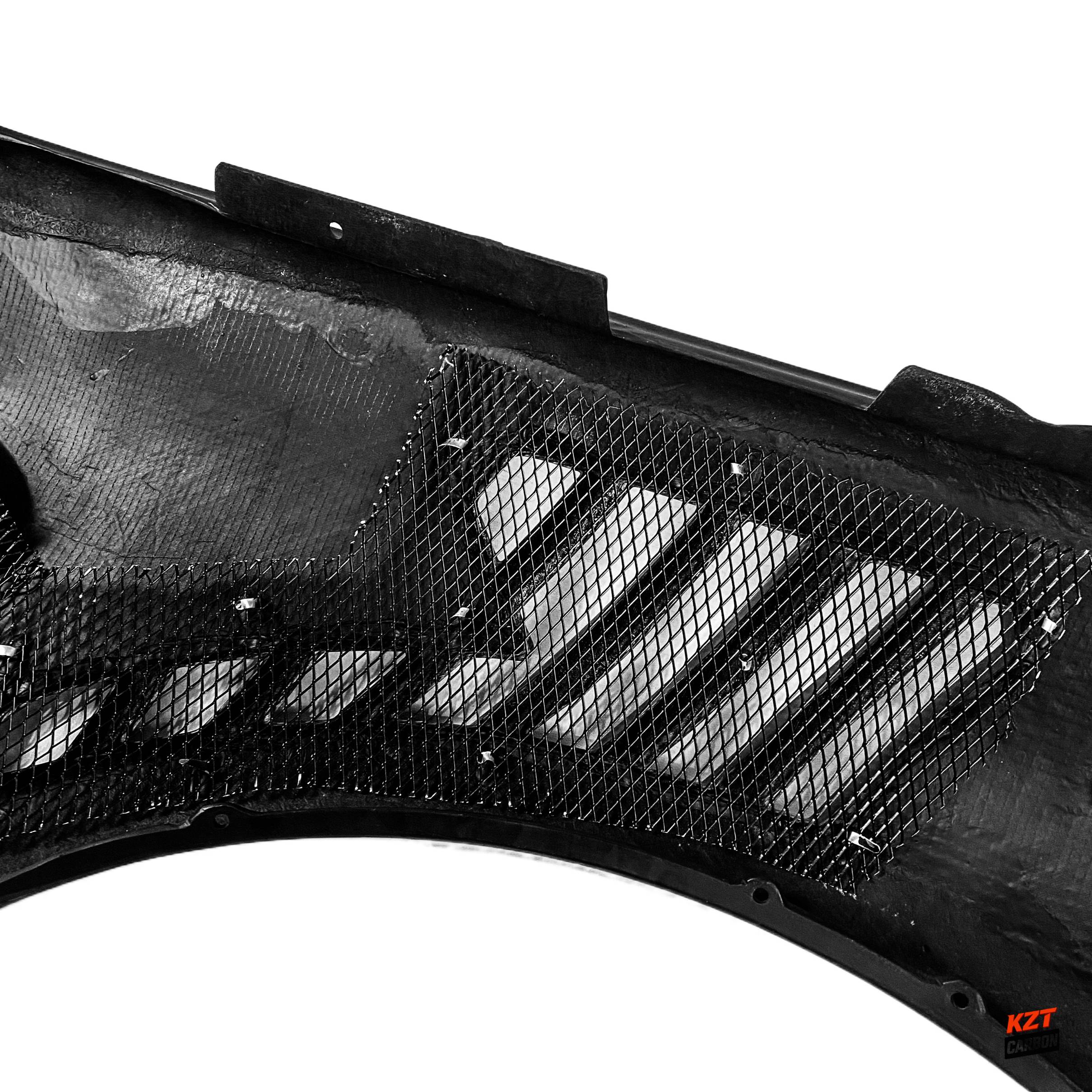 For Infiniti G37 Q40 2 Door Coupe 2008-13 Carbon V3 Style Front Bumper Vent Fender