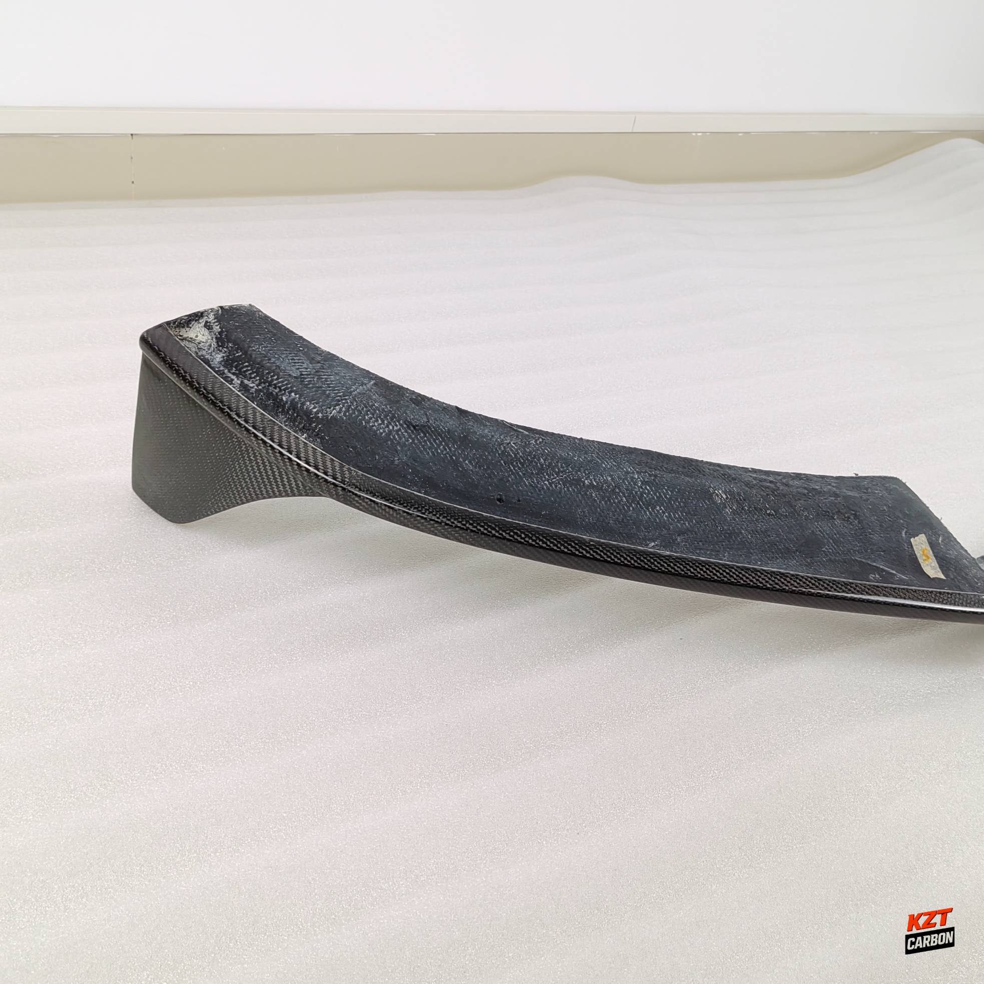 For Audi S4 B9 17-19 Sedan Carbon Fiber KZ Style Front Bumper Lip