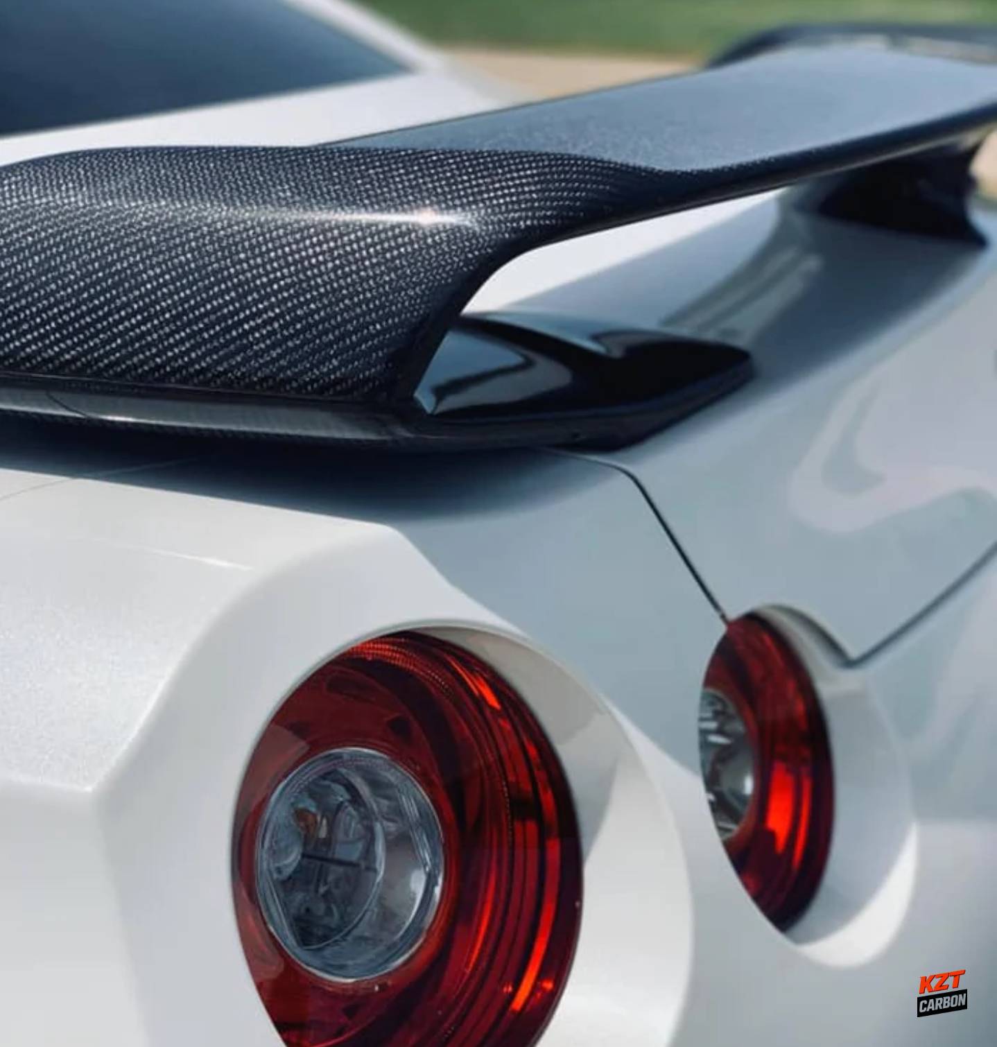 For Nissan GTR R35 (08-23) OE Style Carbon Rear Trunk Spoiler Wing Diffuser
