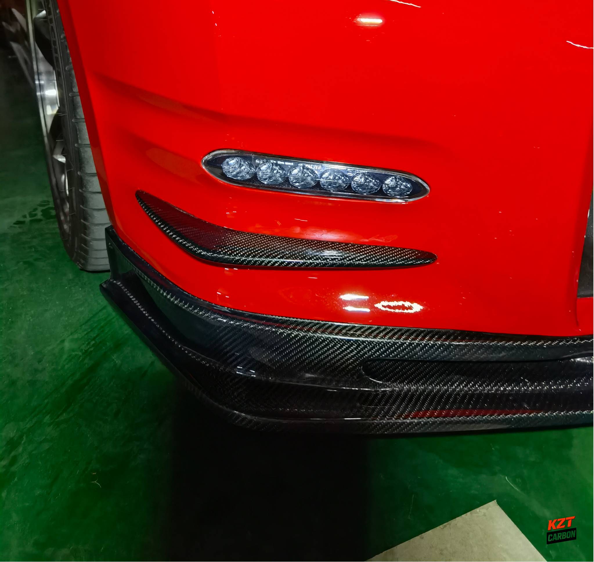 For R35 GTR AS Style Front Bumper Canard (Pre-facelift)