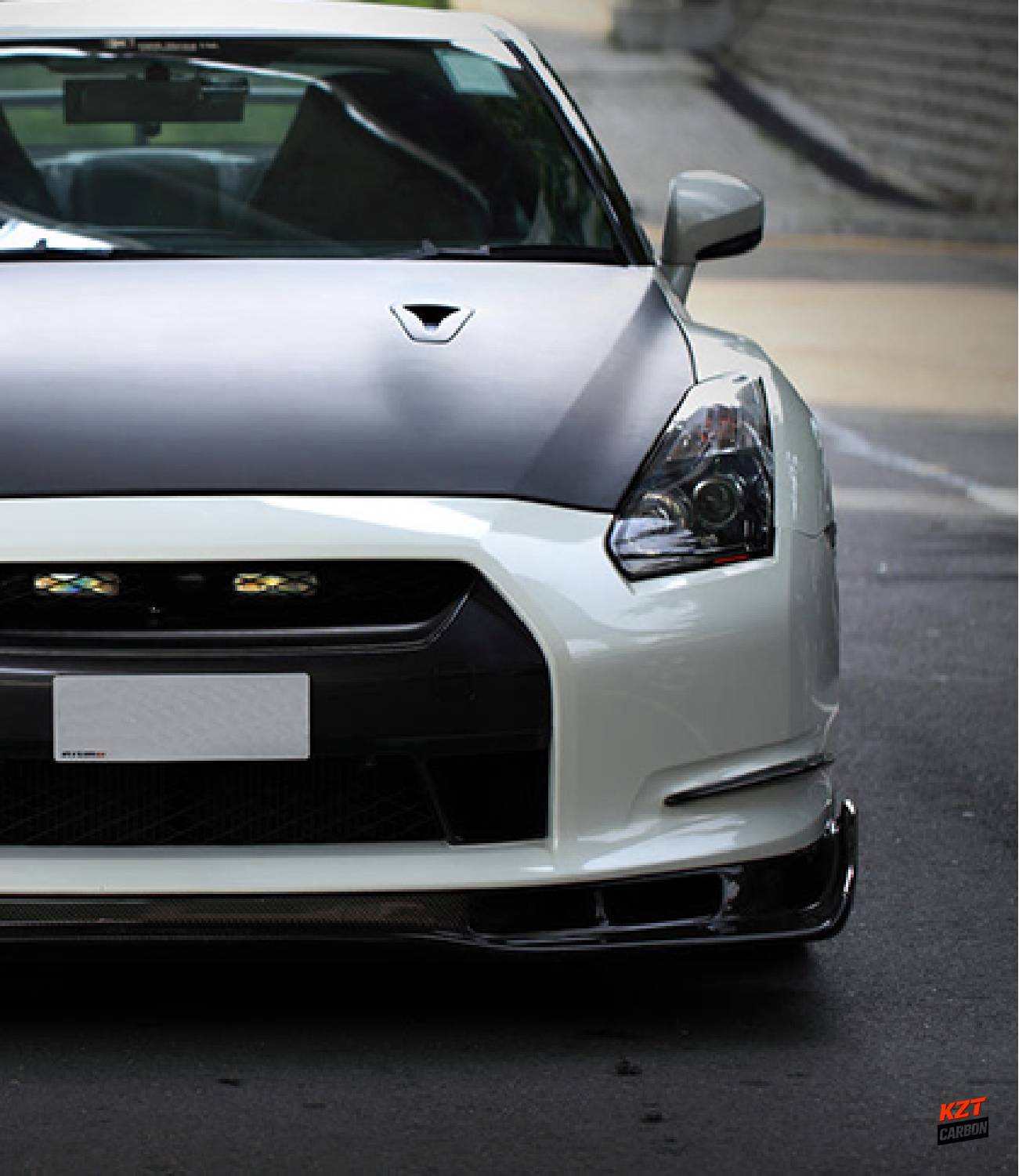 For R35 GTR AS Style Front Bumper Canard (Pre-facelift)