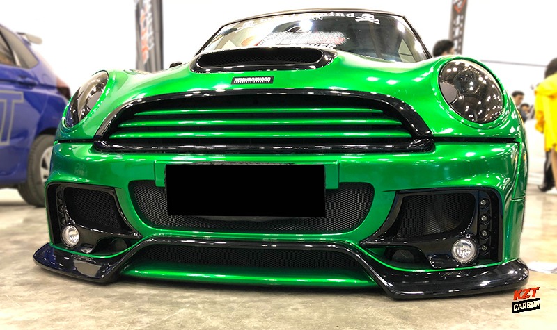 For F56 Mini Cooper S DAG Fiberglass Front Bumper With Fog Light Cover LED