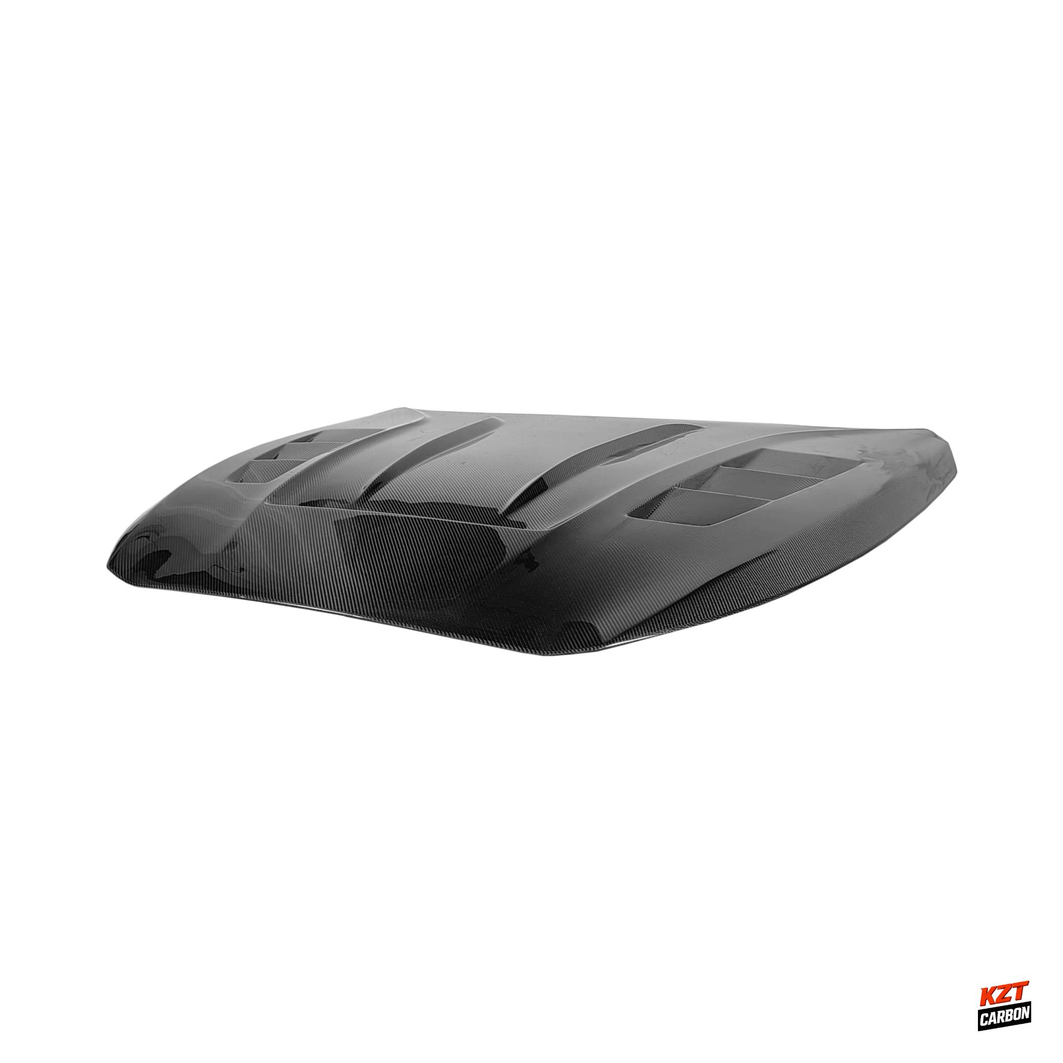 For Infiniti Q50 V37 AMS Style Carbon Fiber Front Bumper Vented Hood Bonnet