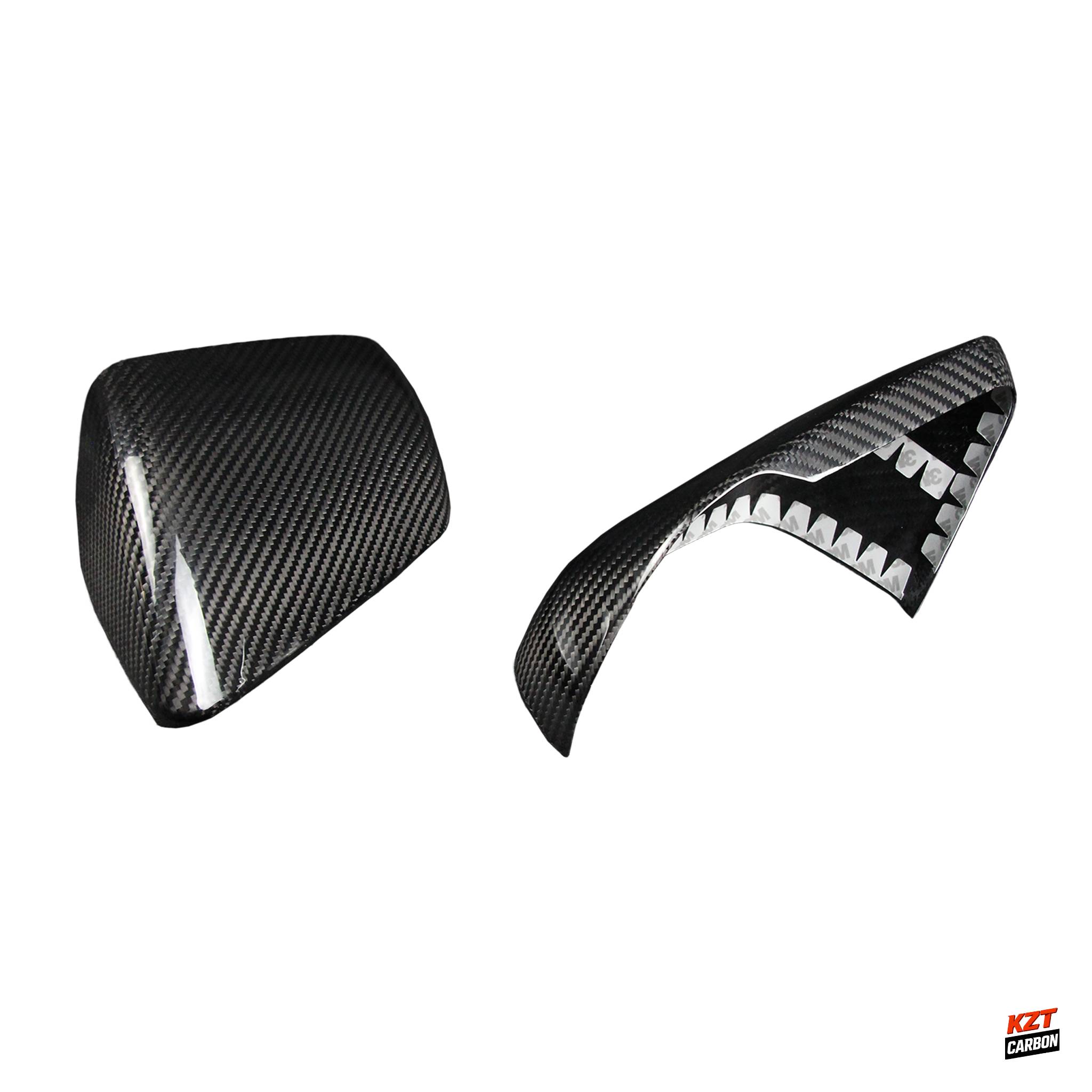 For Ford Mustang 2015-23 (With Mirror LED) Dry Carbon OE Side Rear Mirror Cover