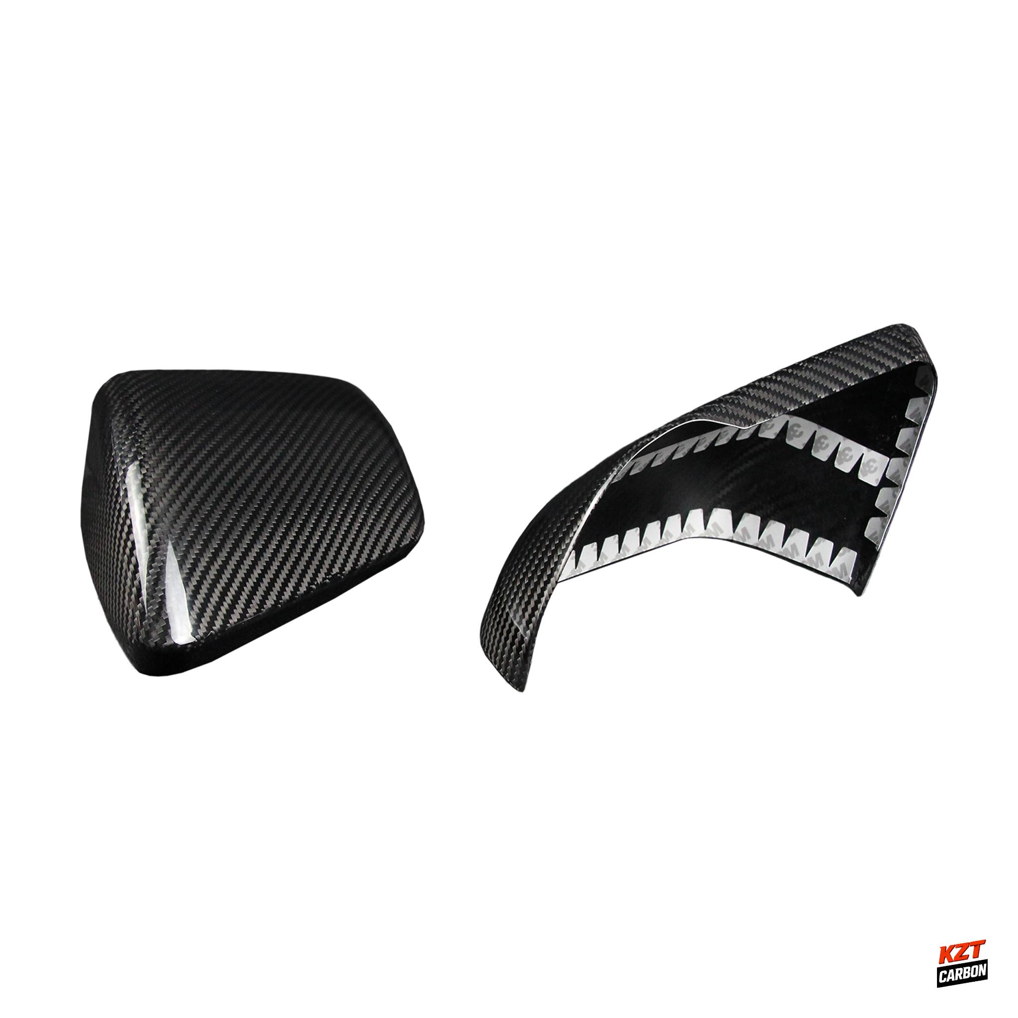For Ford Mustang 2015-23 (With Mirror LED) Dry Carbon OE Side Rear Mirror Cover