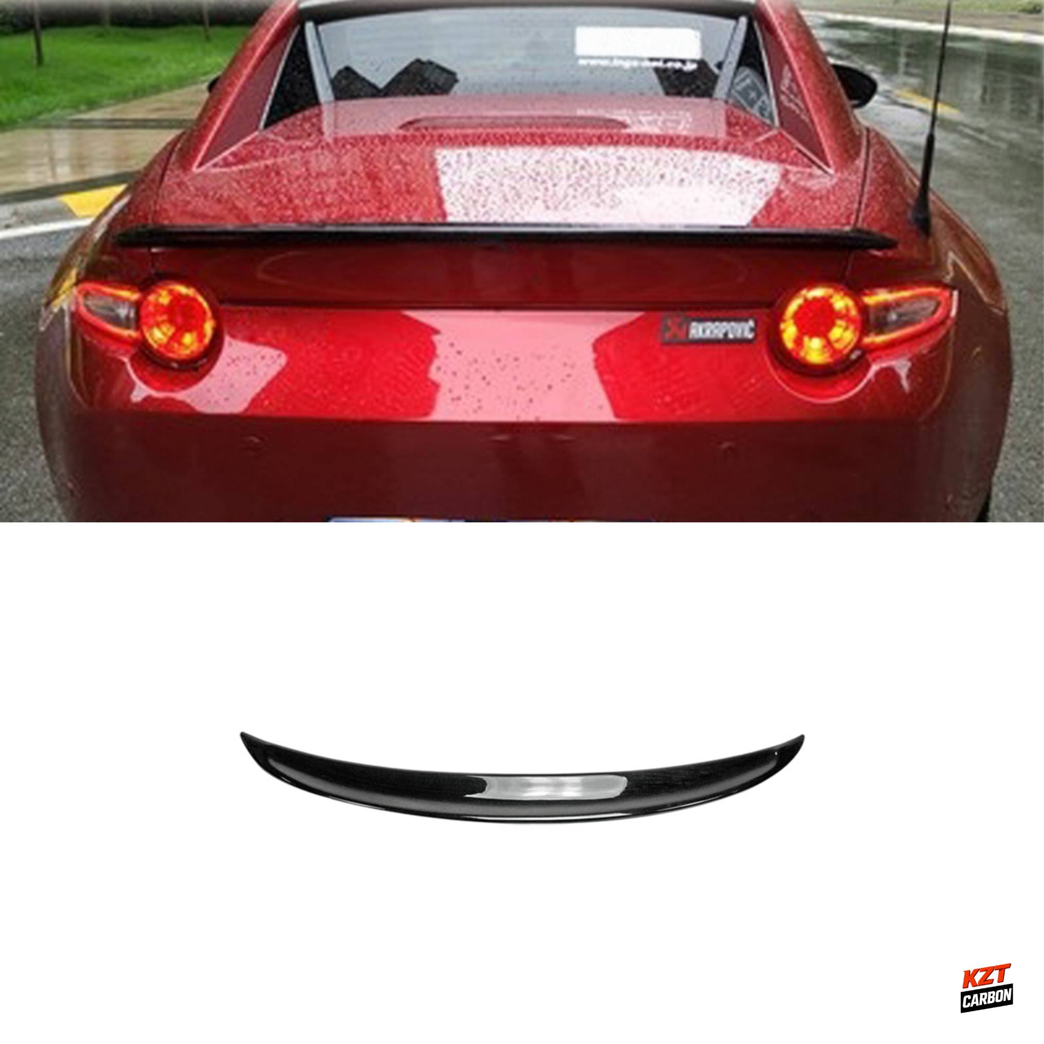 For Mazda MX5 ND 16-24 Miata Roadster GA Style Ducktail Rear Spoiler Fiberglass