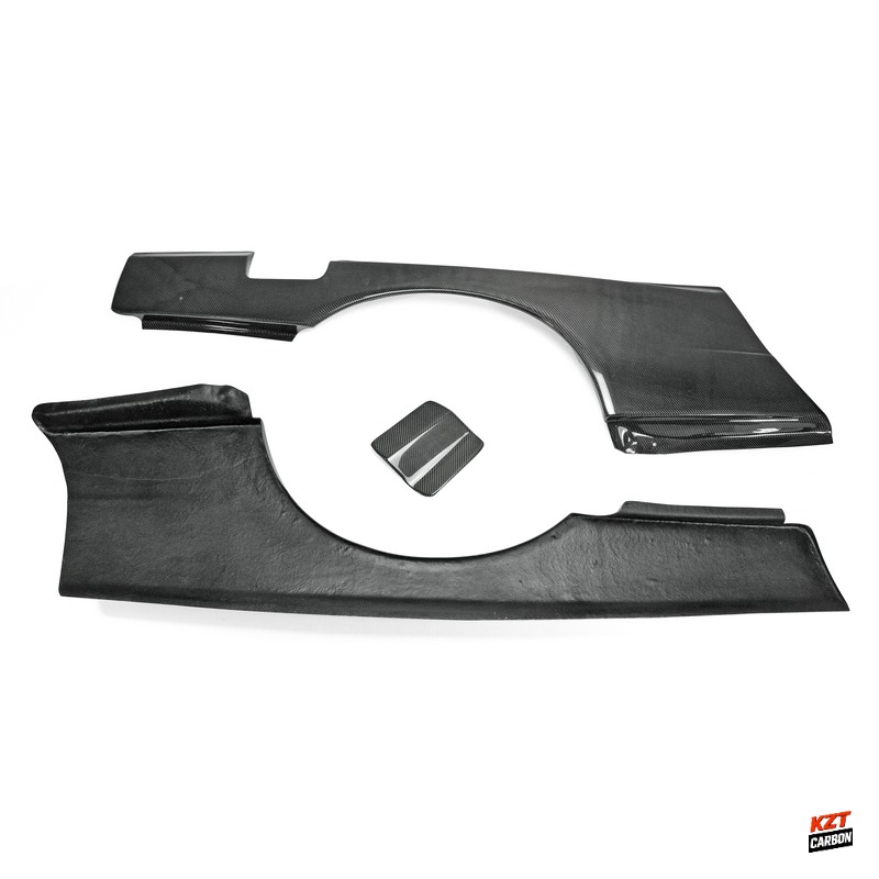 For Nissan Skyline R34 (GTT only) GTR-STYLE Carbon Rear Wider Fender Flare Pair