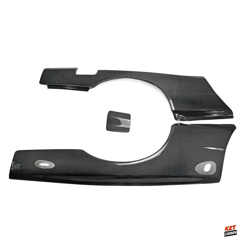 For Nissan Skyline R34 (GTT only) GTR-STYLE Carbon Rear Wider Fender Flare Pair