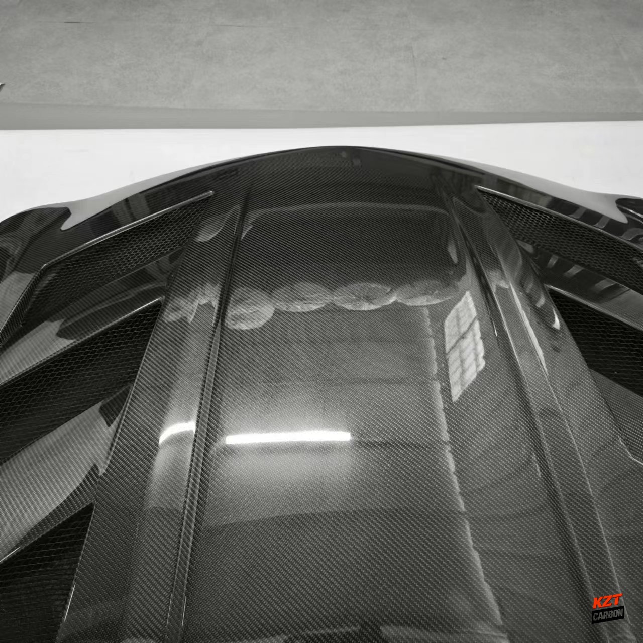 For Infiniti G37 Q40 4 Door Sedan 2008-13 Carbon Fiber KZ Style Front Hood Bonnet
