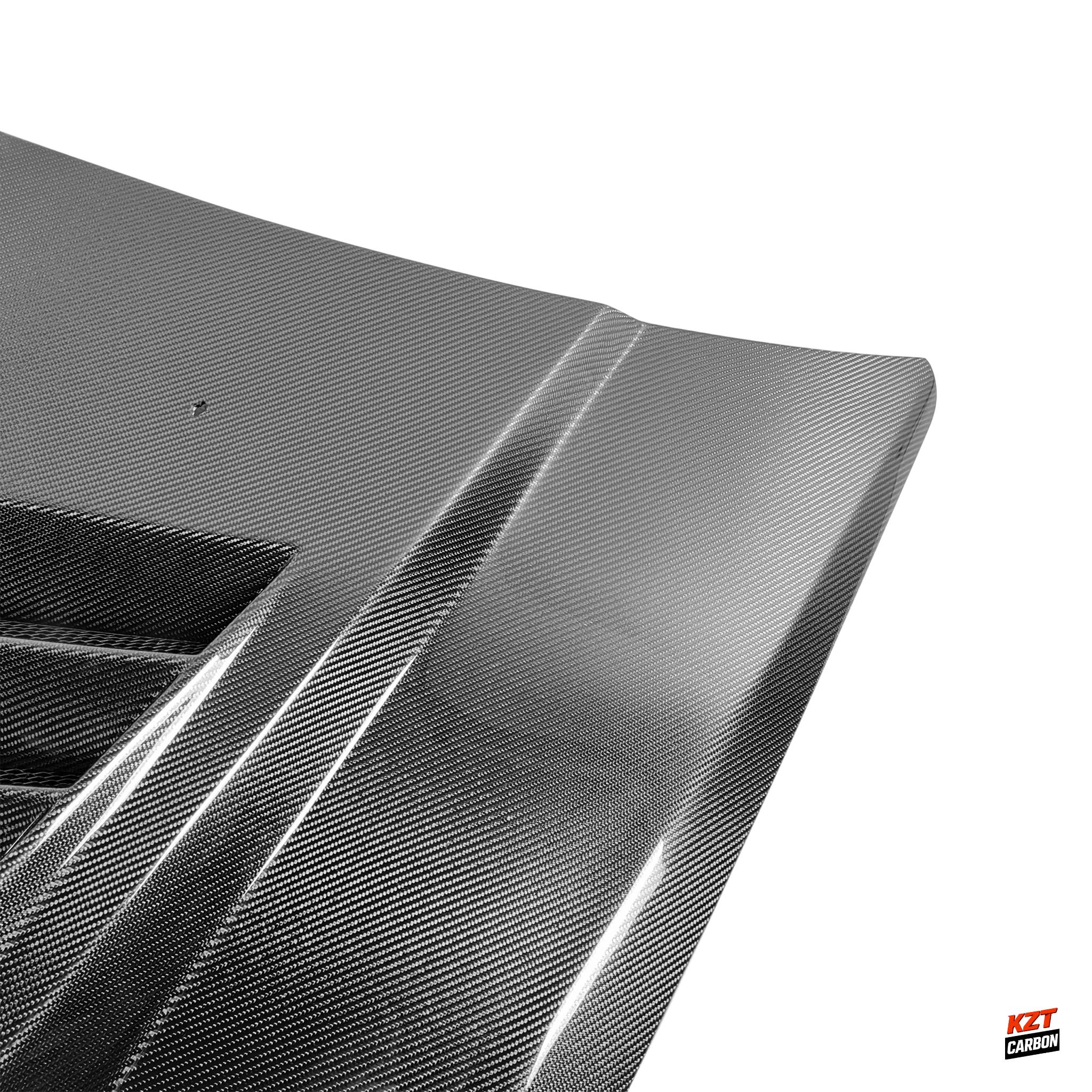 For Caddilac CTS 08-13 Coupe & Sedan Carbon STA Style Front Vented Cooling Hood