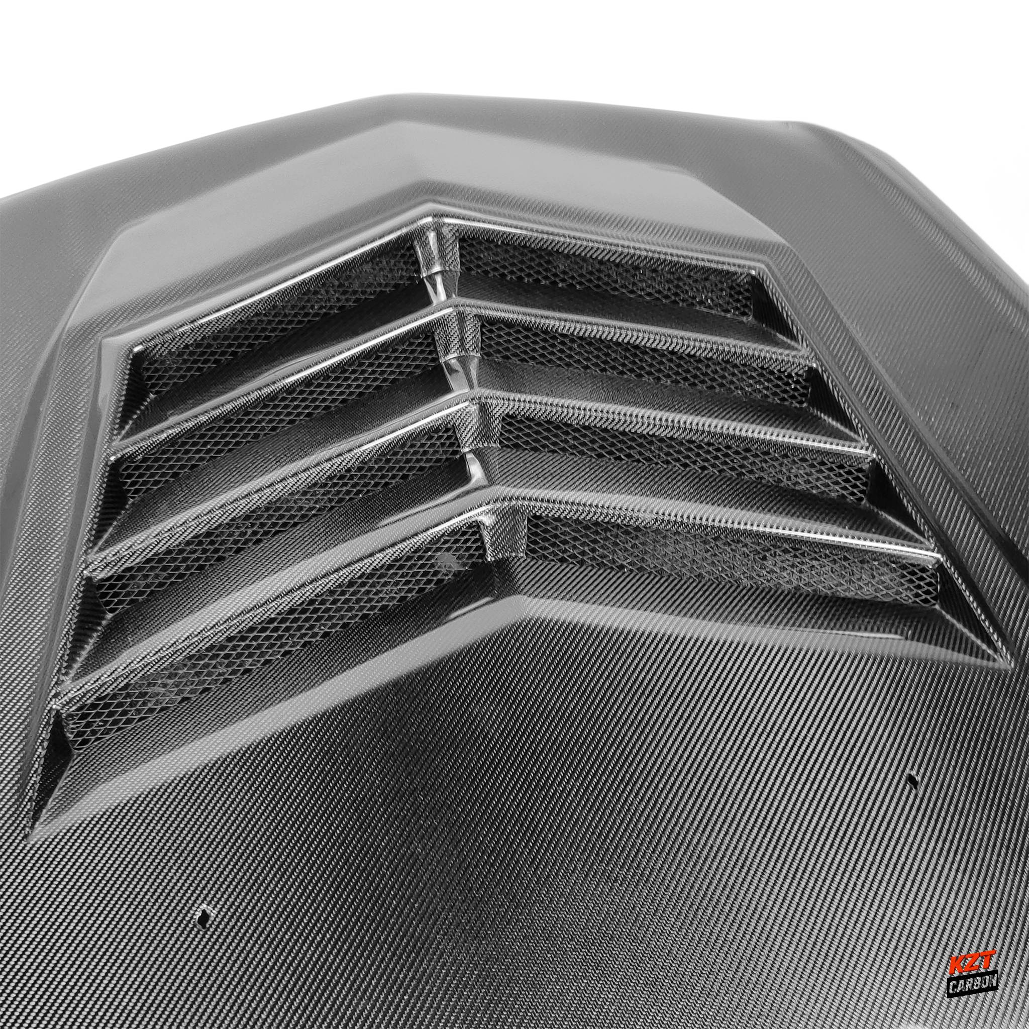 For Caddilac CTS 08-13 Coupe & Sedan Carbon STA Style Front Vented Cooling Hood