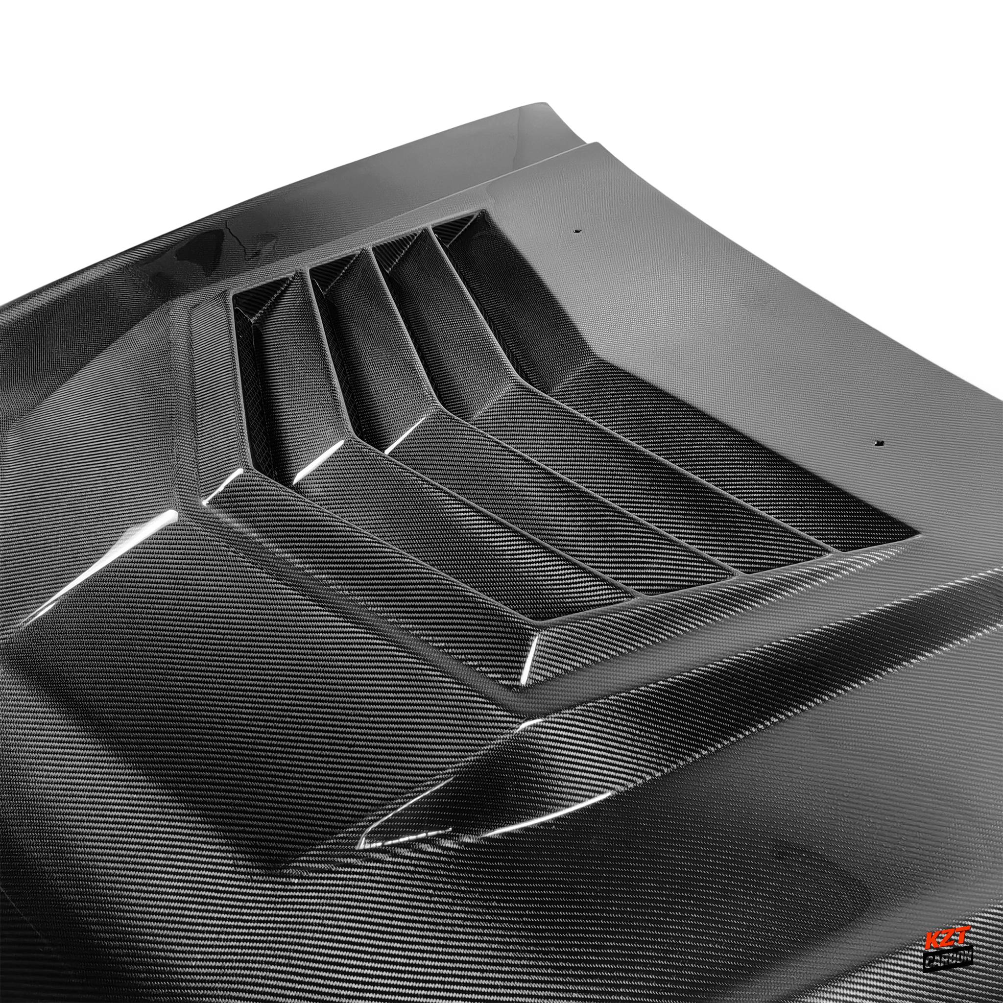 For Caddilac CTS 08-13 Coupe & Sedan Carbon STA Style Front Vented Cooling Hood