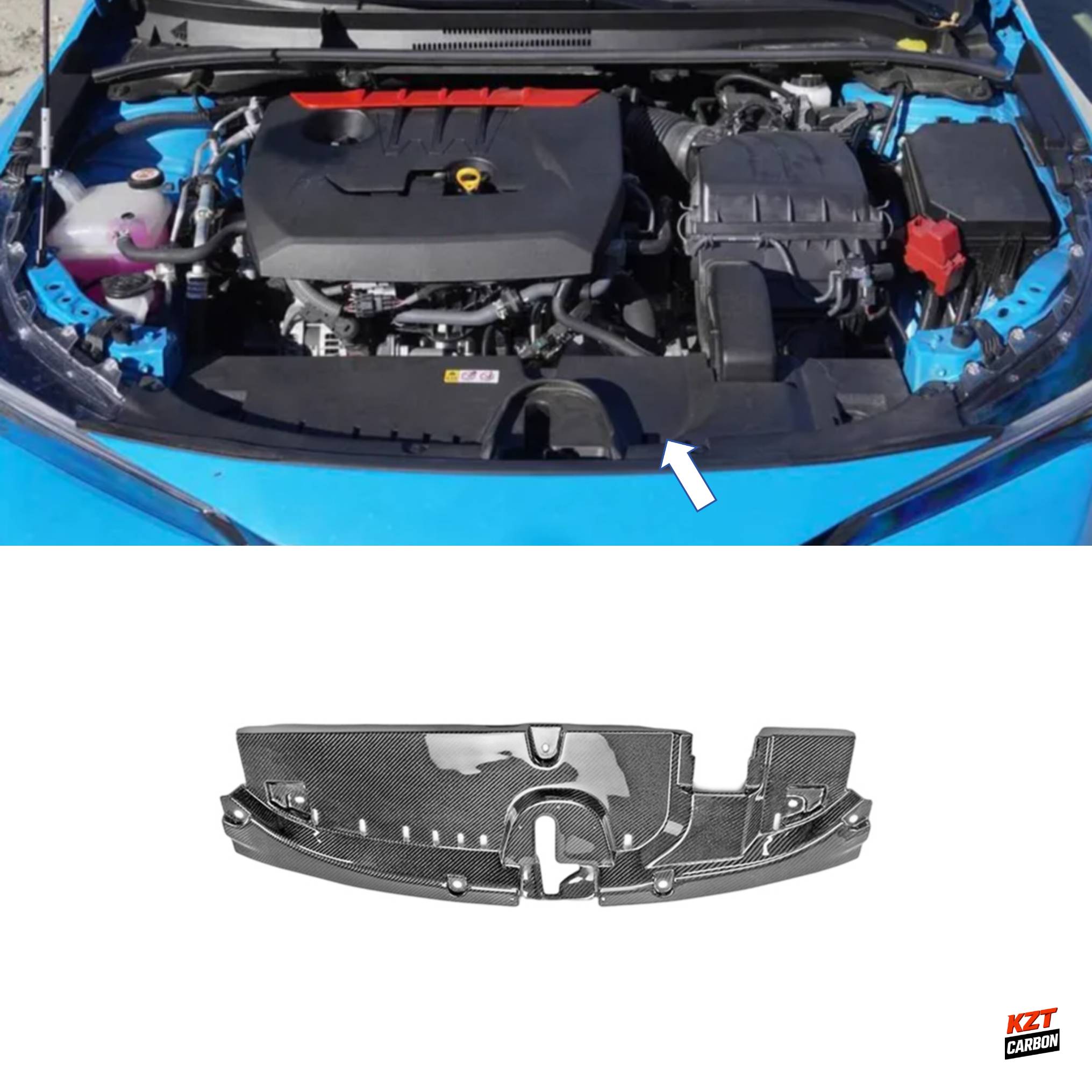 For Toyota 23-25 GR Corolla Circuit Edition Carbon OE Front Engine Cooling Panel