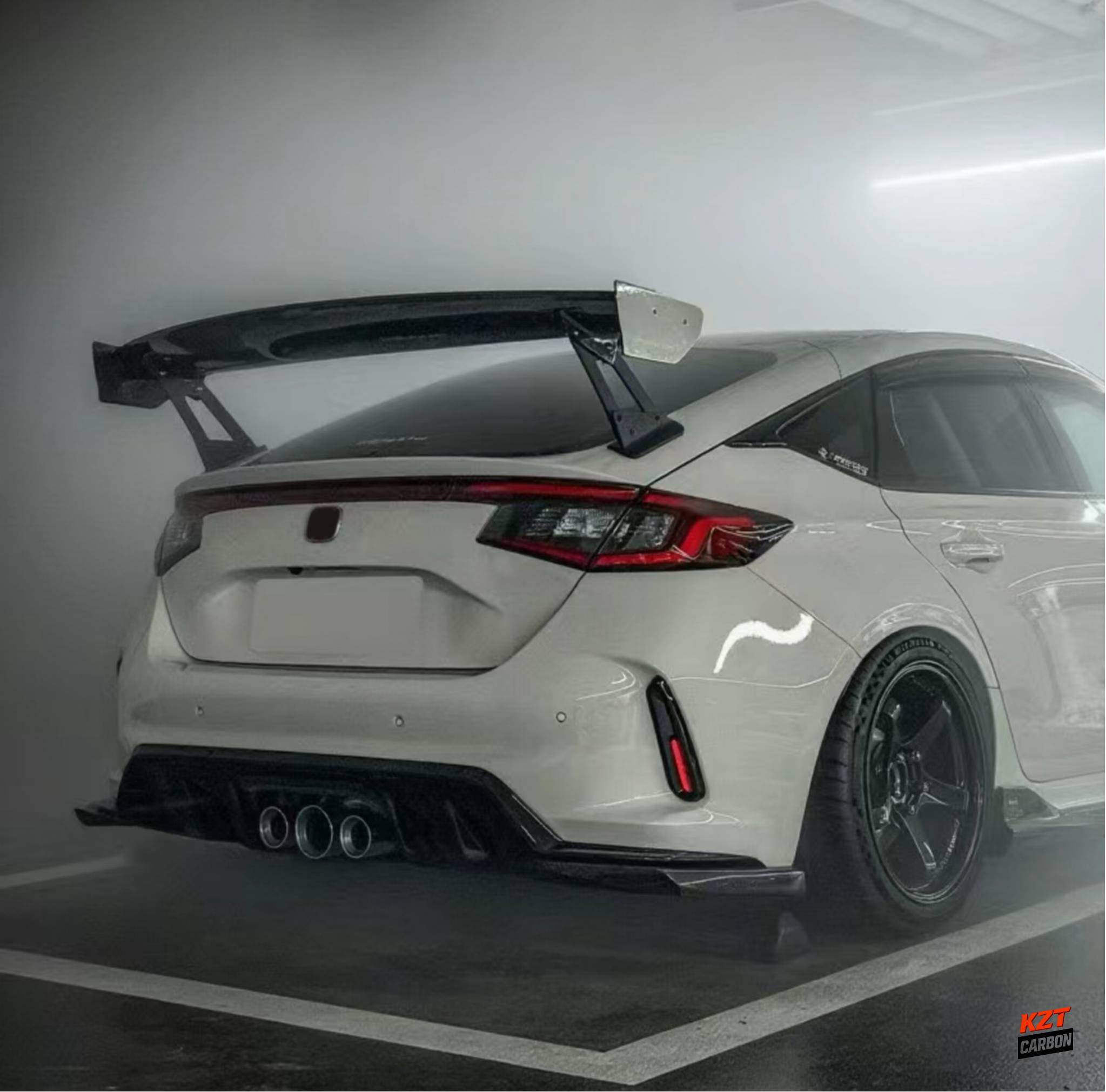 For Honda Civic Type R FL5 2023-24 Carbon VR Style Rear Trunk GT Spoiler Wing
