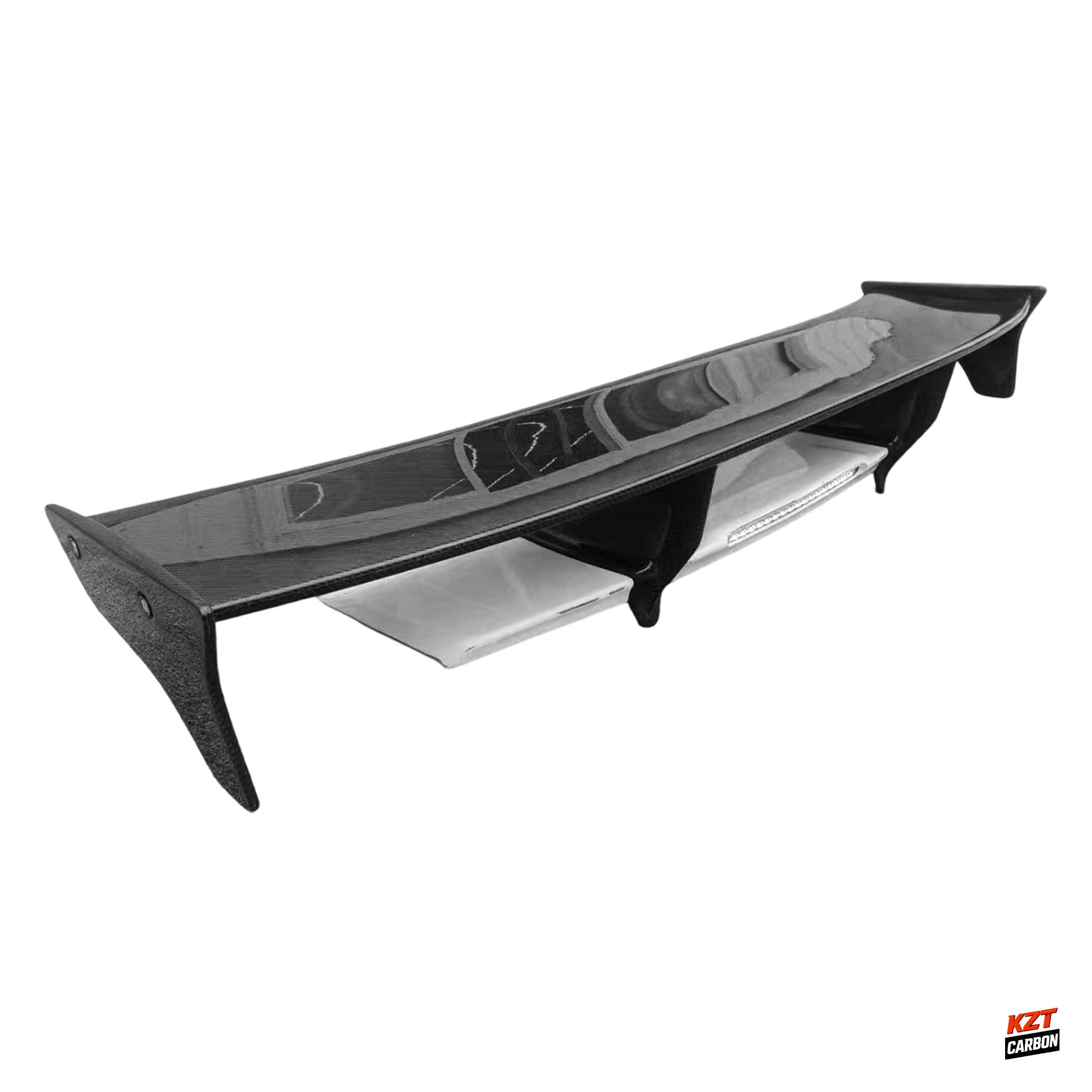 For Nissan GTR R35 08-24 Carbon TS Style Rear Trunk GT Spoiler Wing W/Base FRP