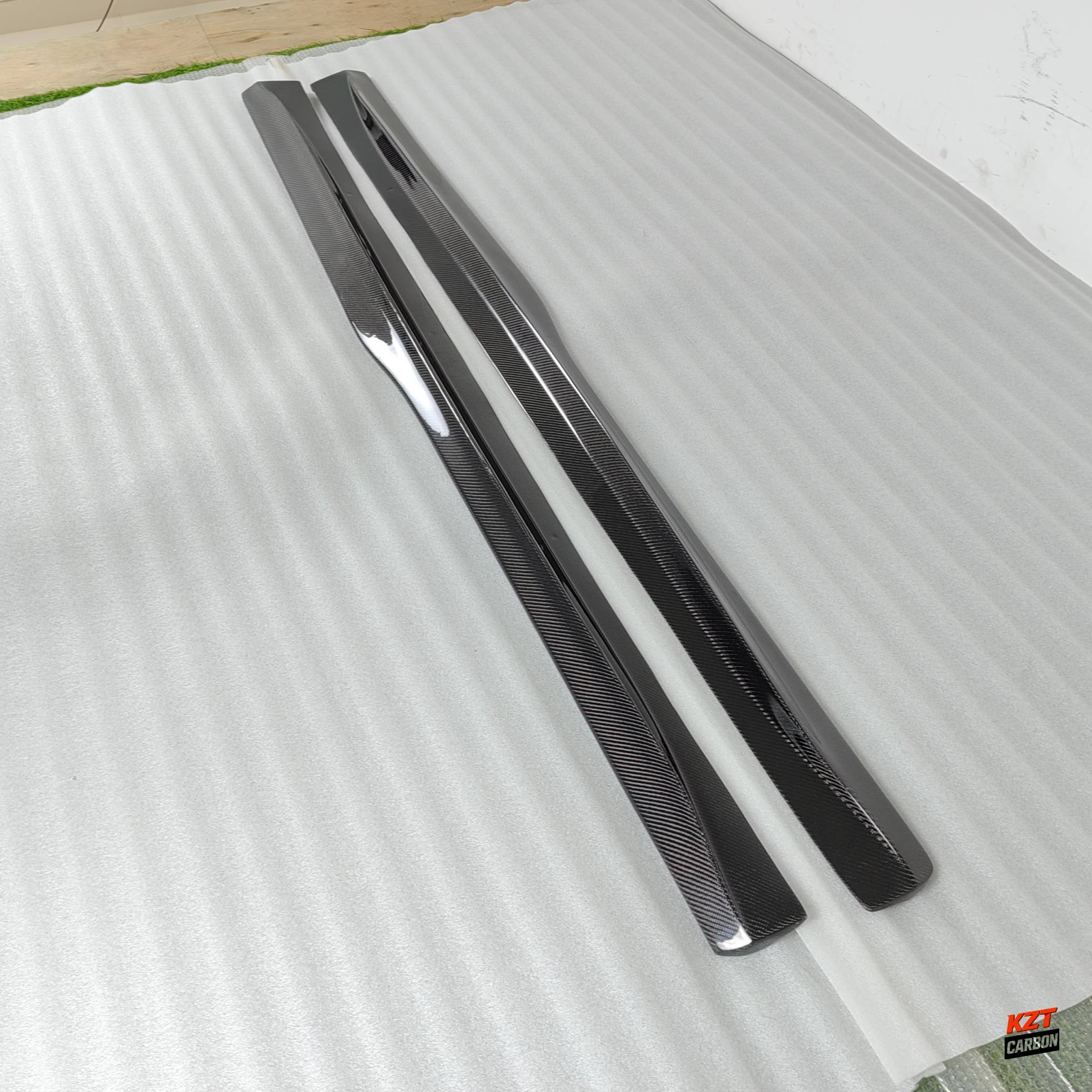 For BMW M3 F80 M4 F82 F83 14-20 Carbon PSM Style Side Skirts Extensions Pair