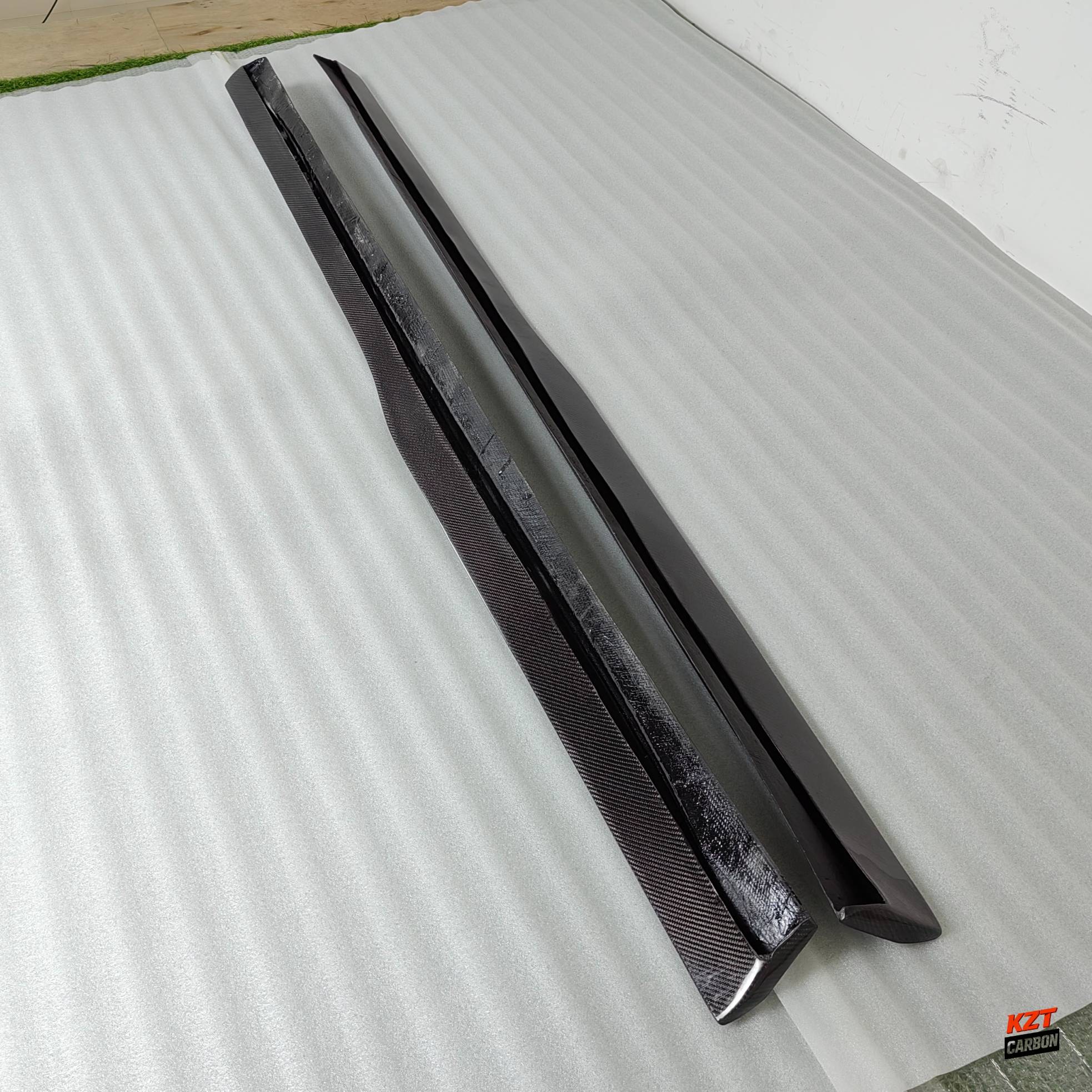 For BMW M3 F80 M4 F82 F83 14-20 Carbon PSM Style Side Skirts Extensions Pair