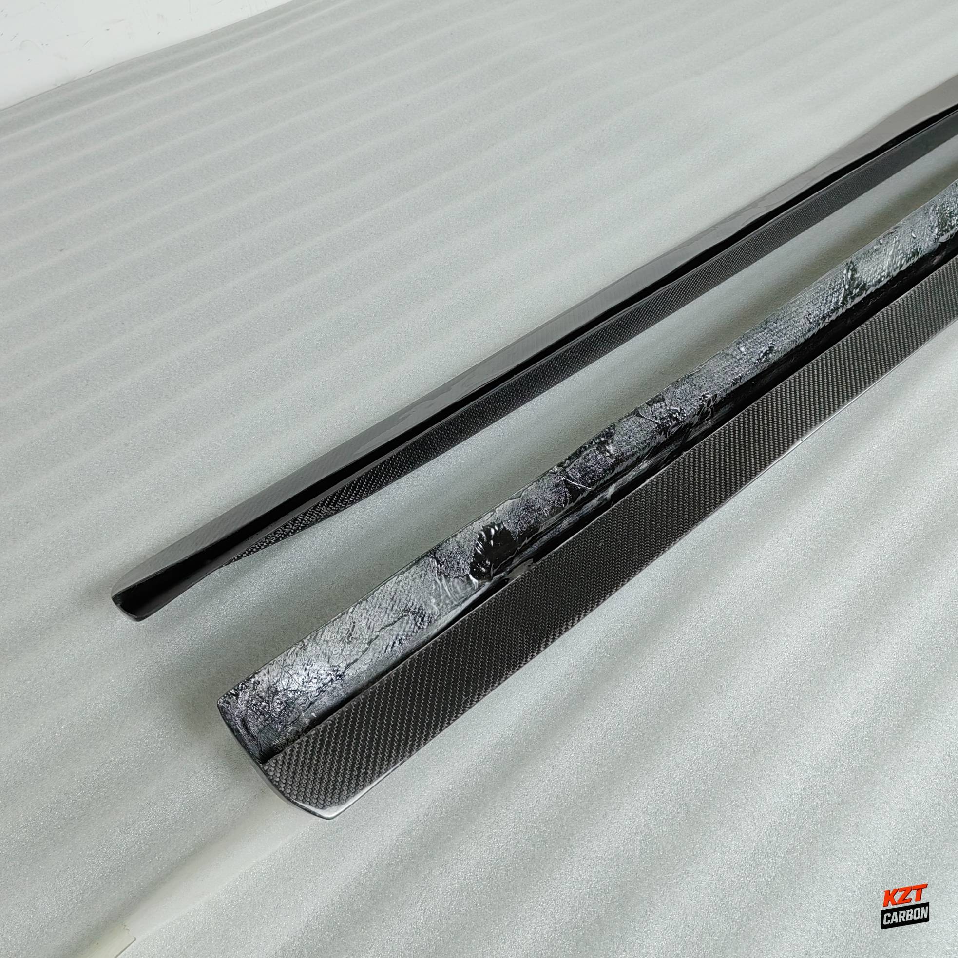 For BMW M3 F80 M4 F82 F83 14-20 Carbon PSM Style Side Skirts Extensions Pair