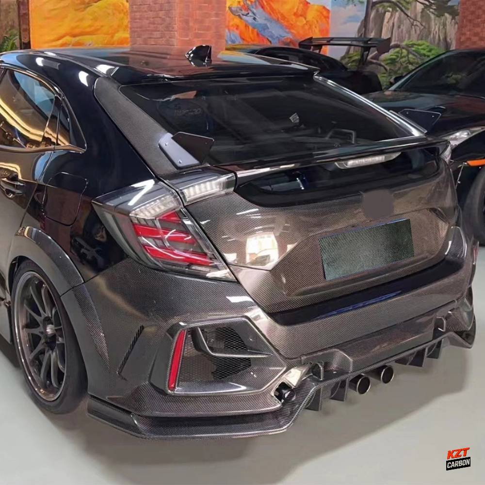 For Honda Civic Type R FK8 2017-21 Carbon Fiber OE Style Rear Bumper Body Kits