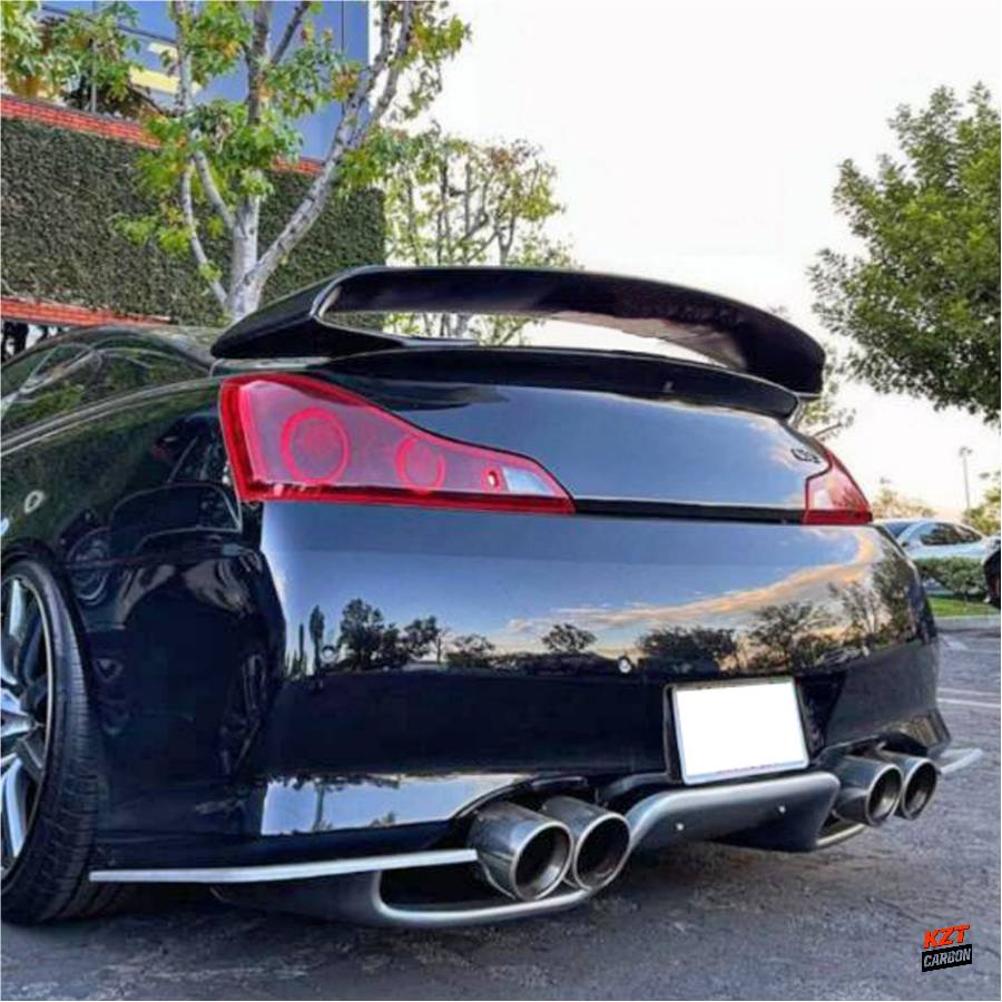 For Infiniti G37 Q40 2 Door Coupe 08-13 GTR Style Carbon Fiber Rear Trunk Spoiler