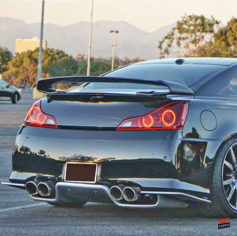 For Infiniti G37 Q40 2 Door Coupe 08-13 GTR Style Carbon Fiber Rear Trunk Spoiler