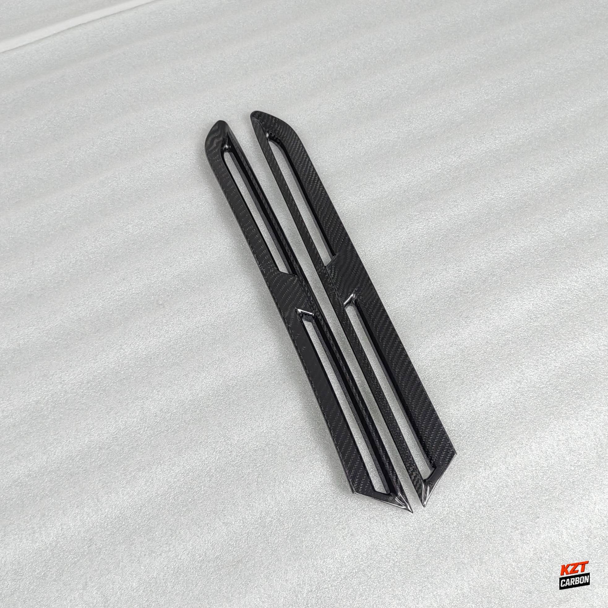 For Nissan GTR R35 2D 08-16 Dry Carbon Front Bumper Side Fender Vents Cover