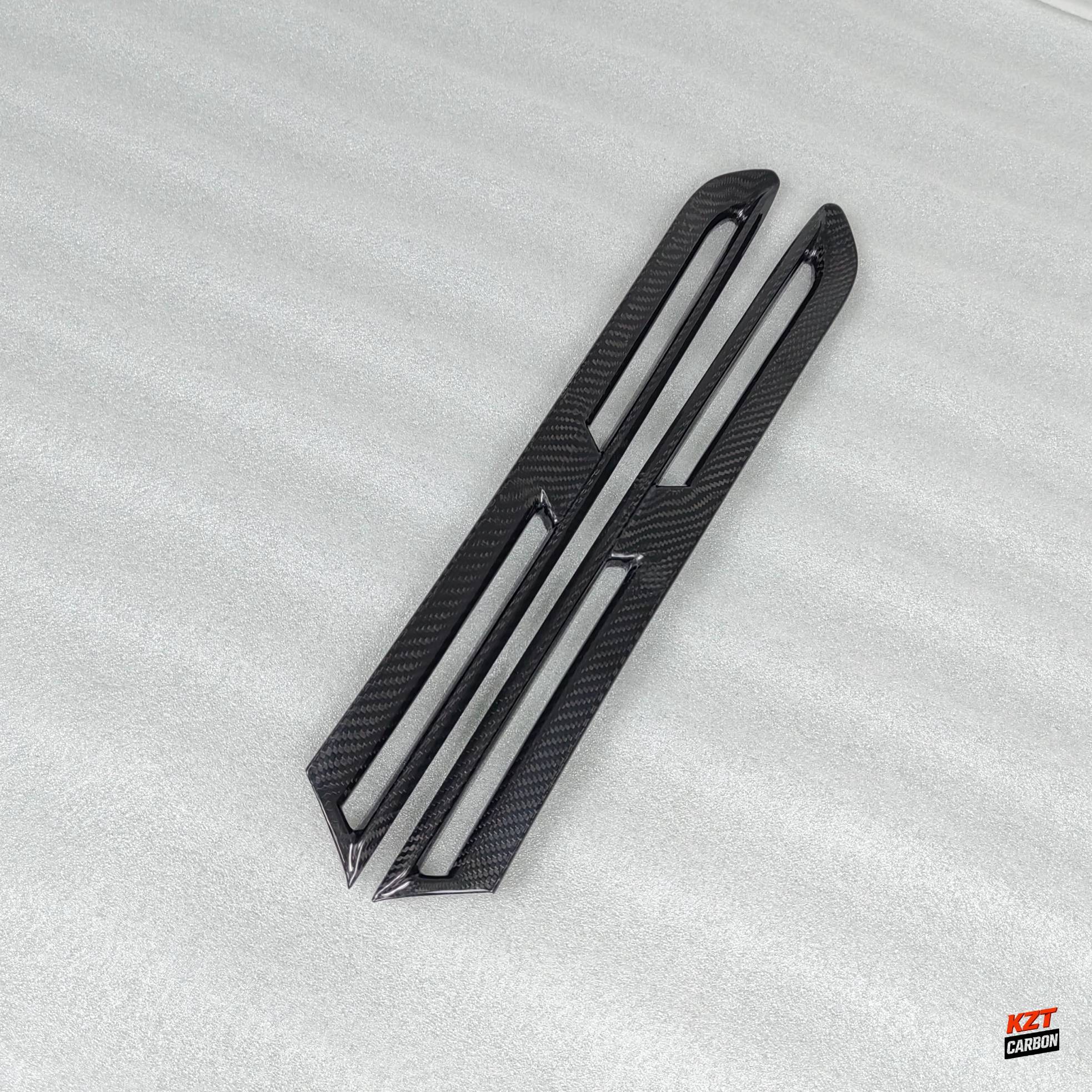 For Nissan GTR R35 2D 08-16 Dry Carbon Front Bumper Side Fender Vents Cover