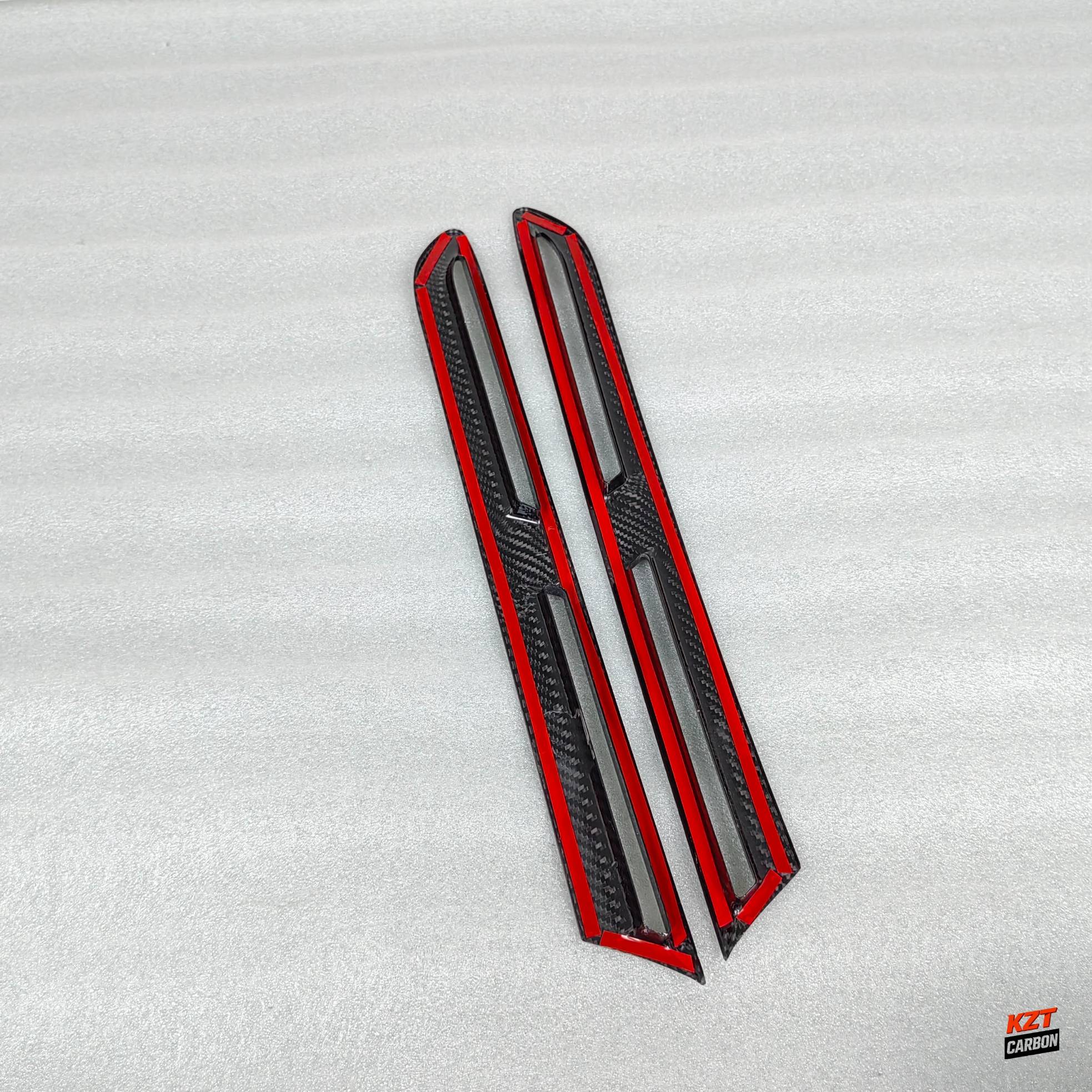 For Nissan GTR R35 2D 08-16 Dry Carbon Front Bumper Side Fender Vents Cover