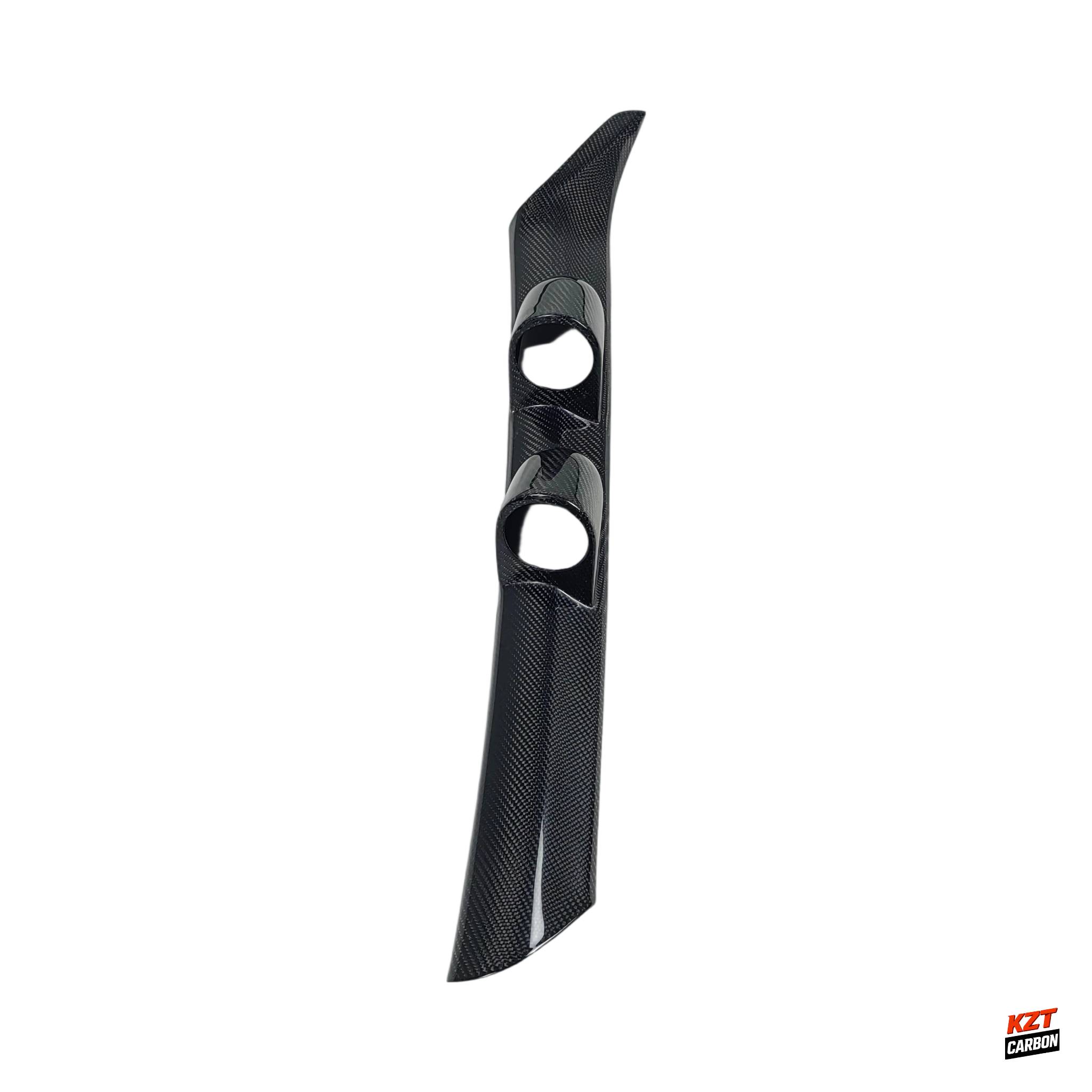 For Mitsubishi EVO Evolution 5-6 Carbon Fiber A-Pillar 60mm Twin Gauge Pod