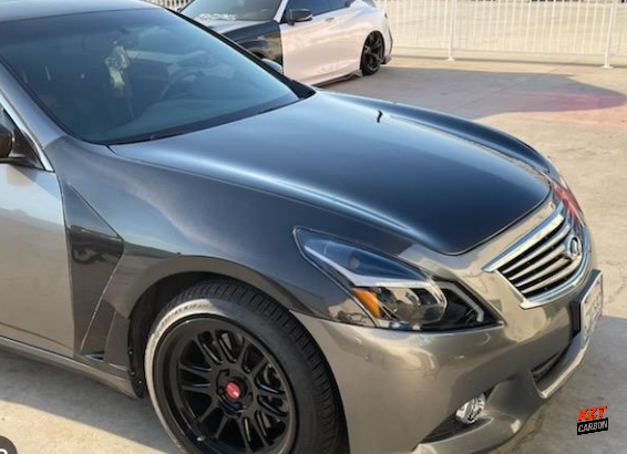 For Infiniti G37 Q40 4 Door Sedan 08-13 Fiberglass (Unpaint) HT Style Vented Front Fender