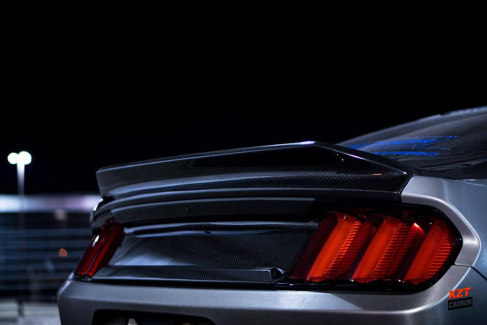 For Ford Mustang 2015-23 2Dr Carbon DT Style Rear Bumper Ductail Trunk Boot Lid