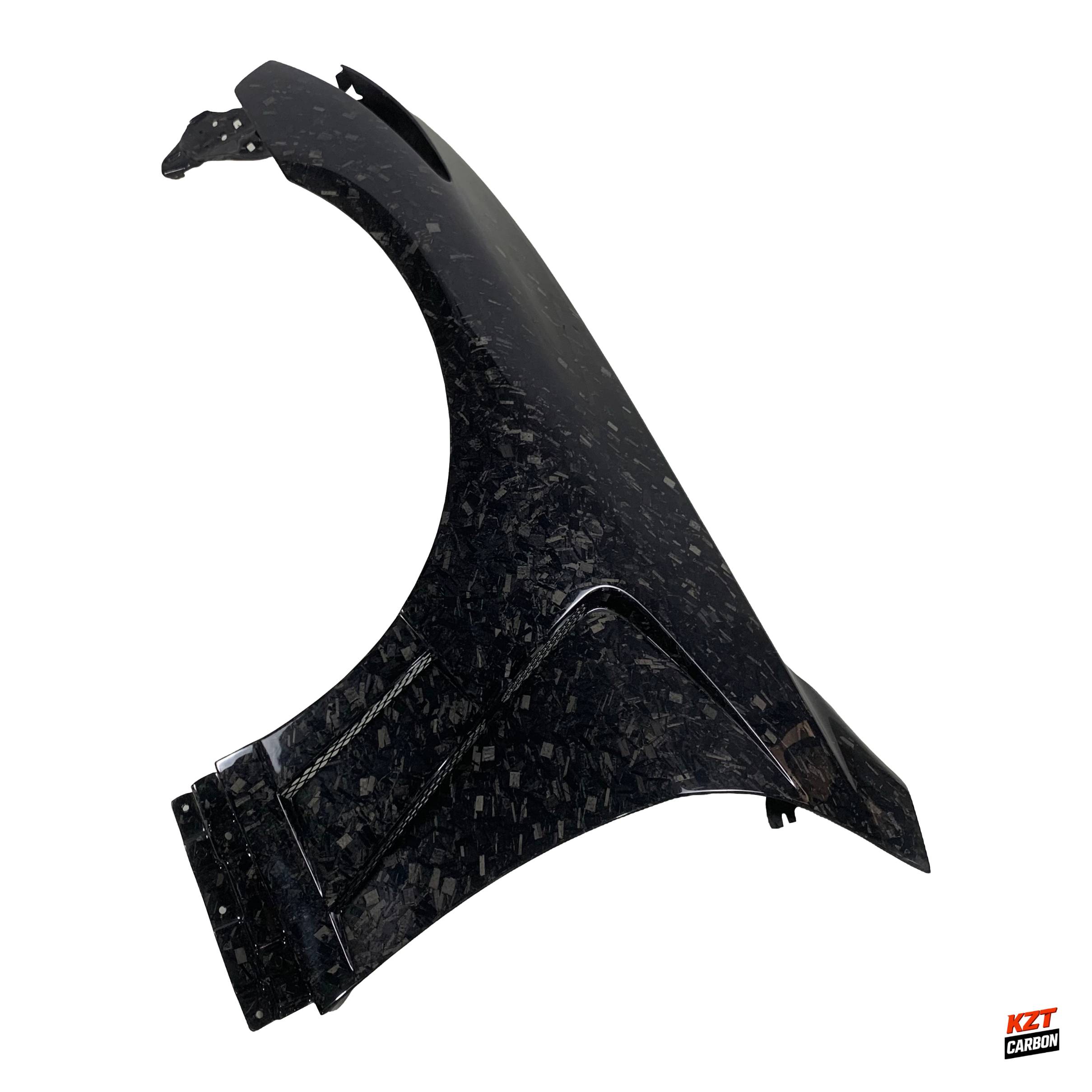 For Infiniti G37 Q40 2 Door Coupe 2008-13 Forged Carbon HT Style Front Fender Pair