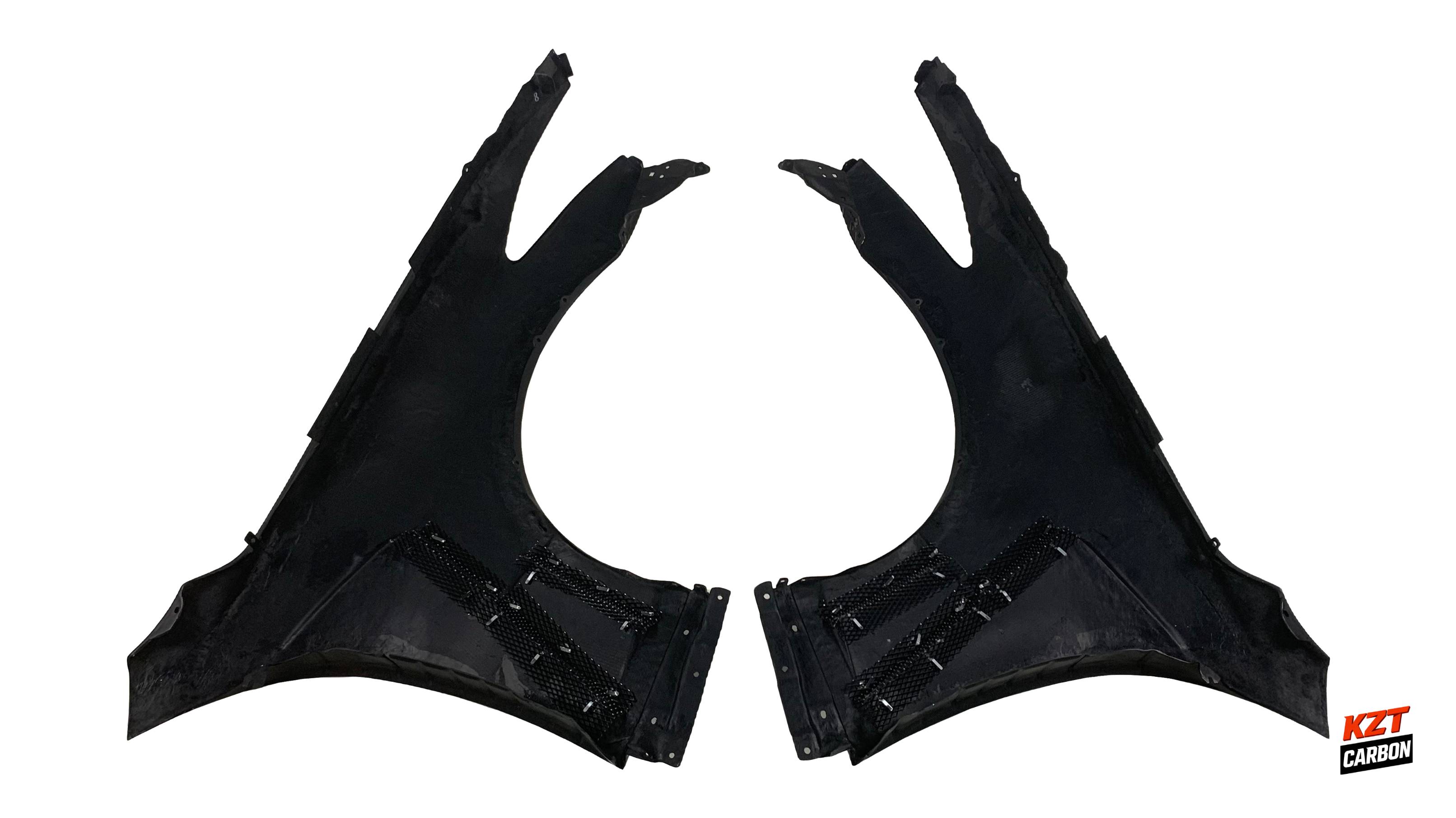 For Infiniti G37 Q40 2 Door Coupe 2008-13 Forged Carbon HT Style Front Fender Pair