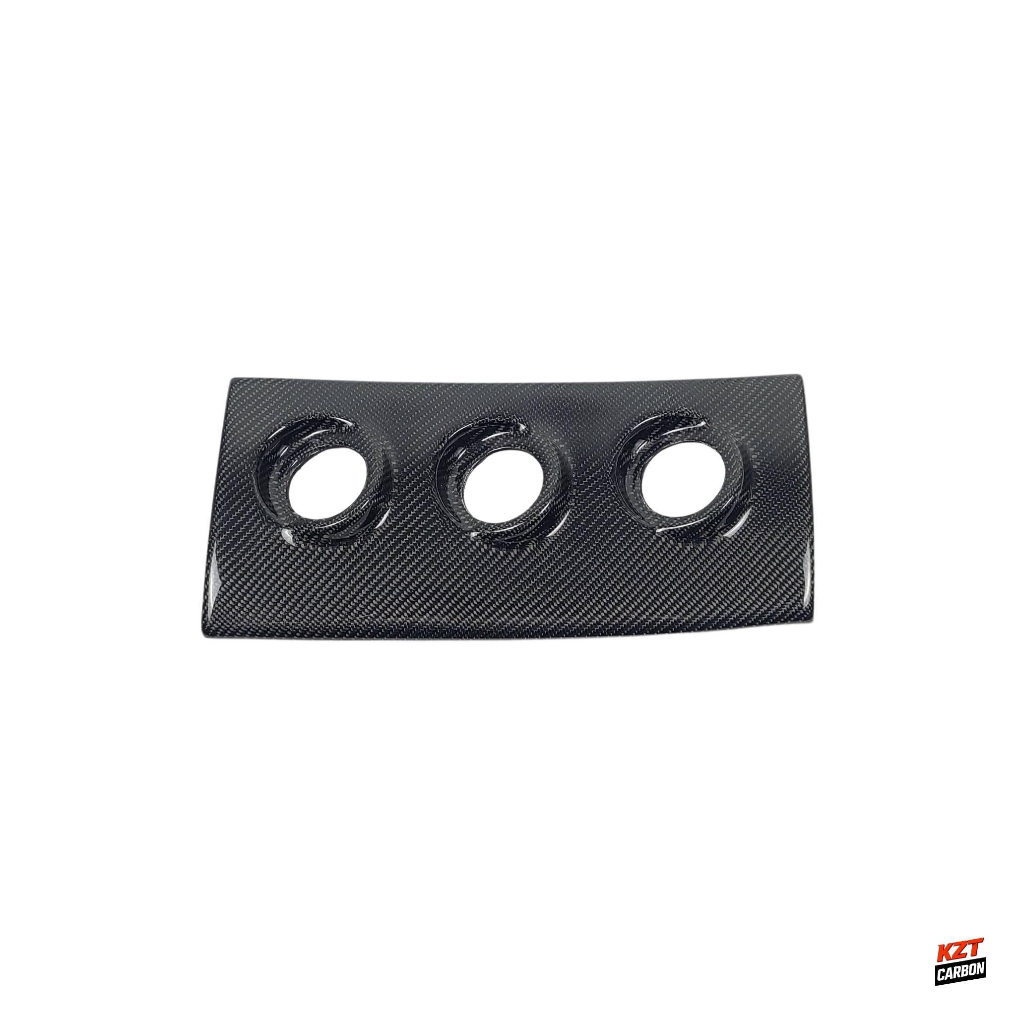 For 93-98 Supra MK4 JZA80 KZ Style Carbon Glove Box Triple Gauge Pod(52mm) RHD