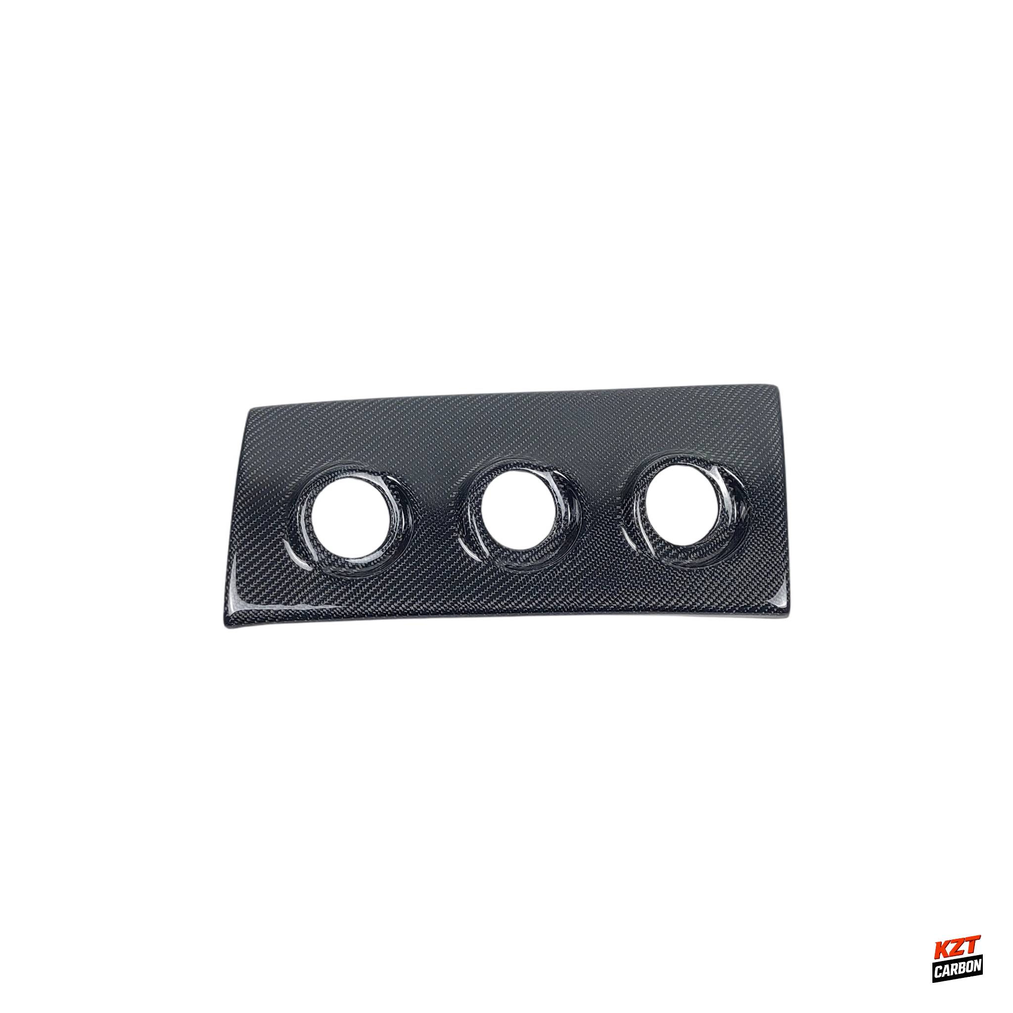 For 93-98 Supra MK4 JZA80 KZ Style Carbon Glove Box Triple Gauge Pod(52mm) RHD