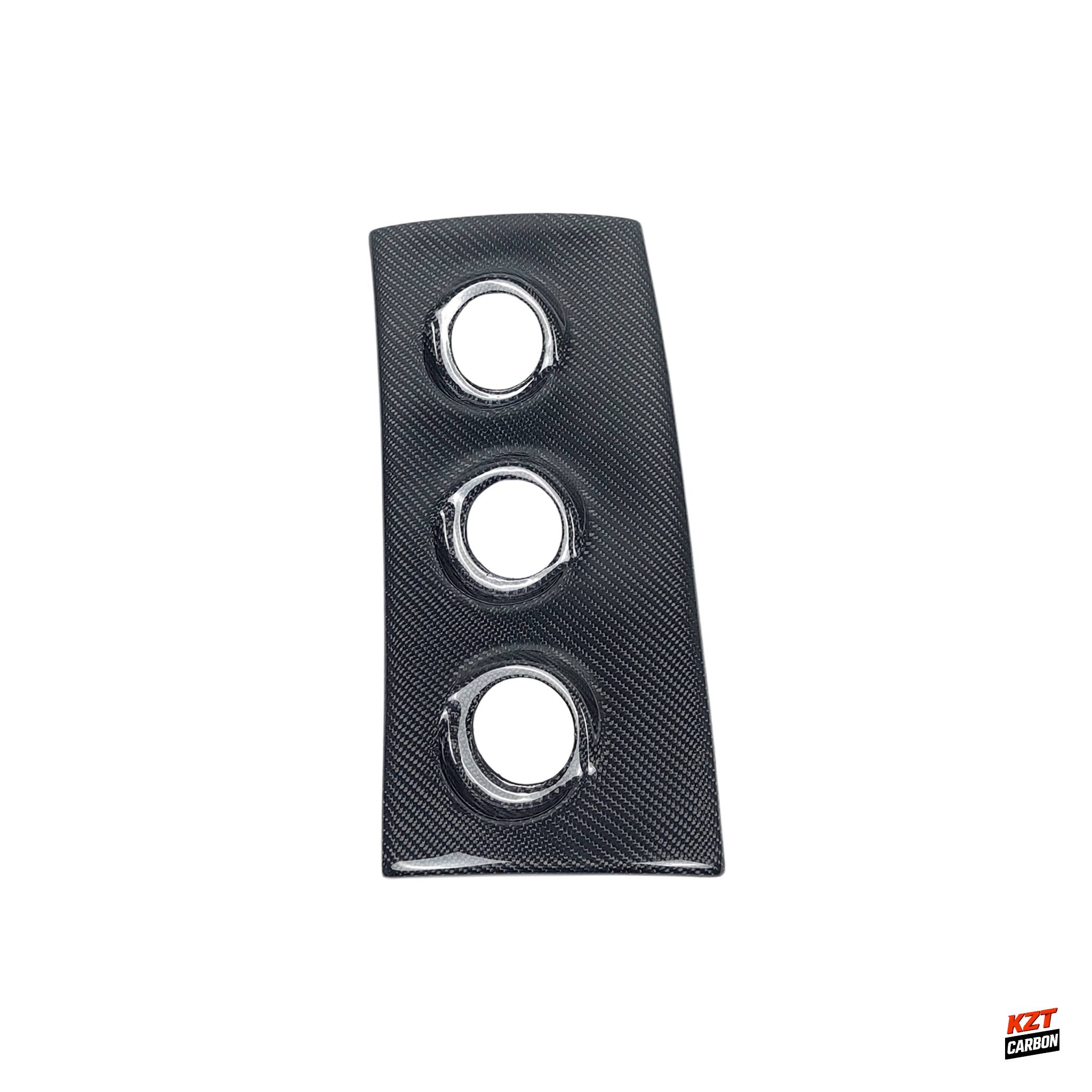 For 93-98 Supra MK4 JZA80 KZ Style Carbon Glove Box Triple Gauge Pod(52mm) RHD