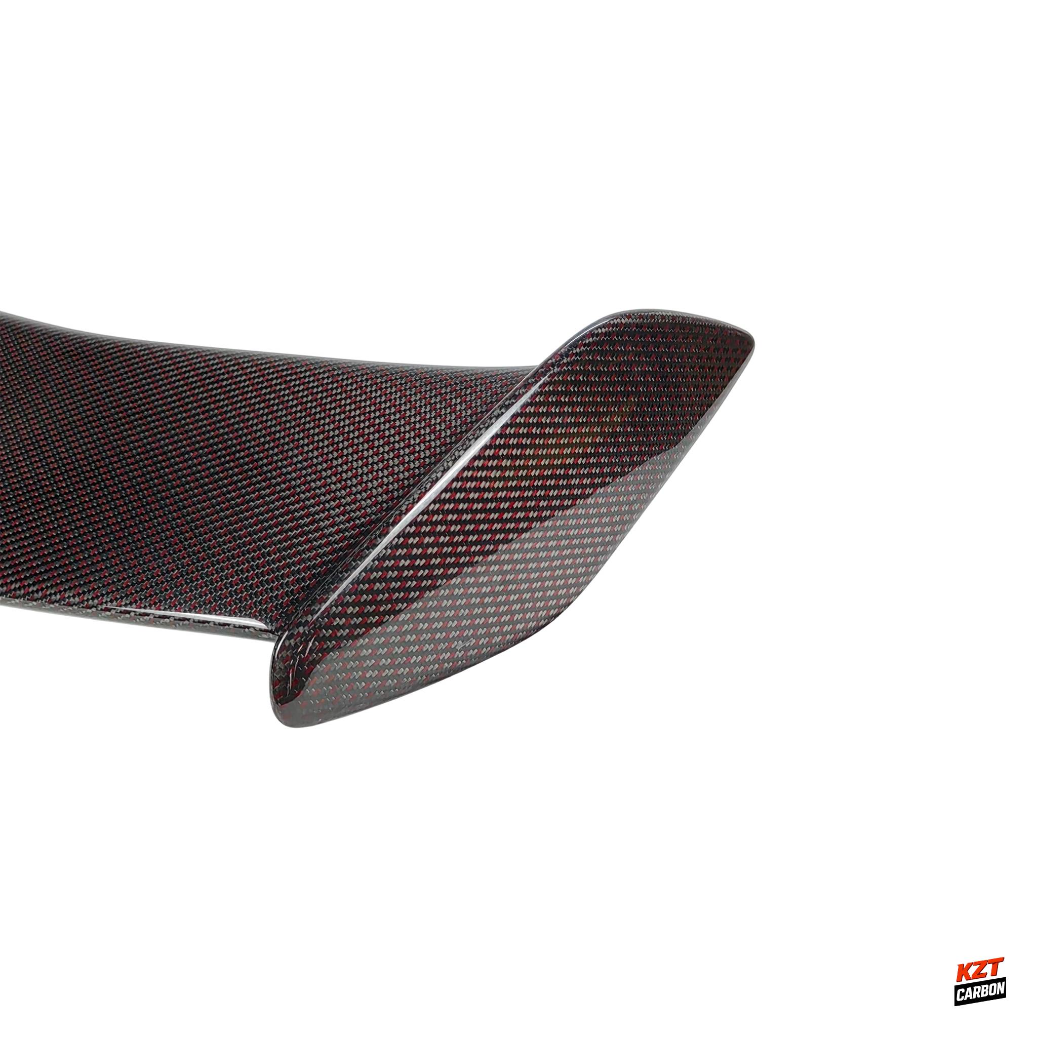 For Honda Civic Type R FL5 2023-24 MD Style Dry Red Carbon Rear Trunk Spoiler