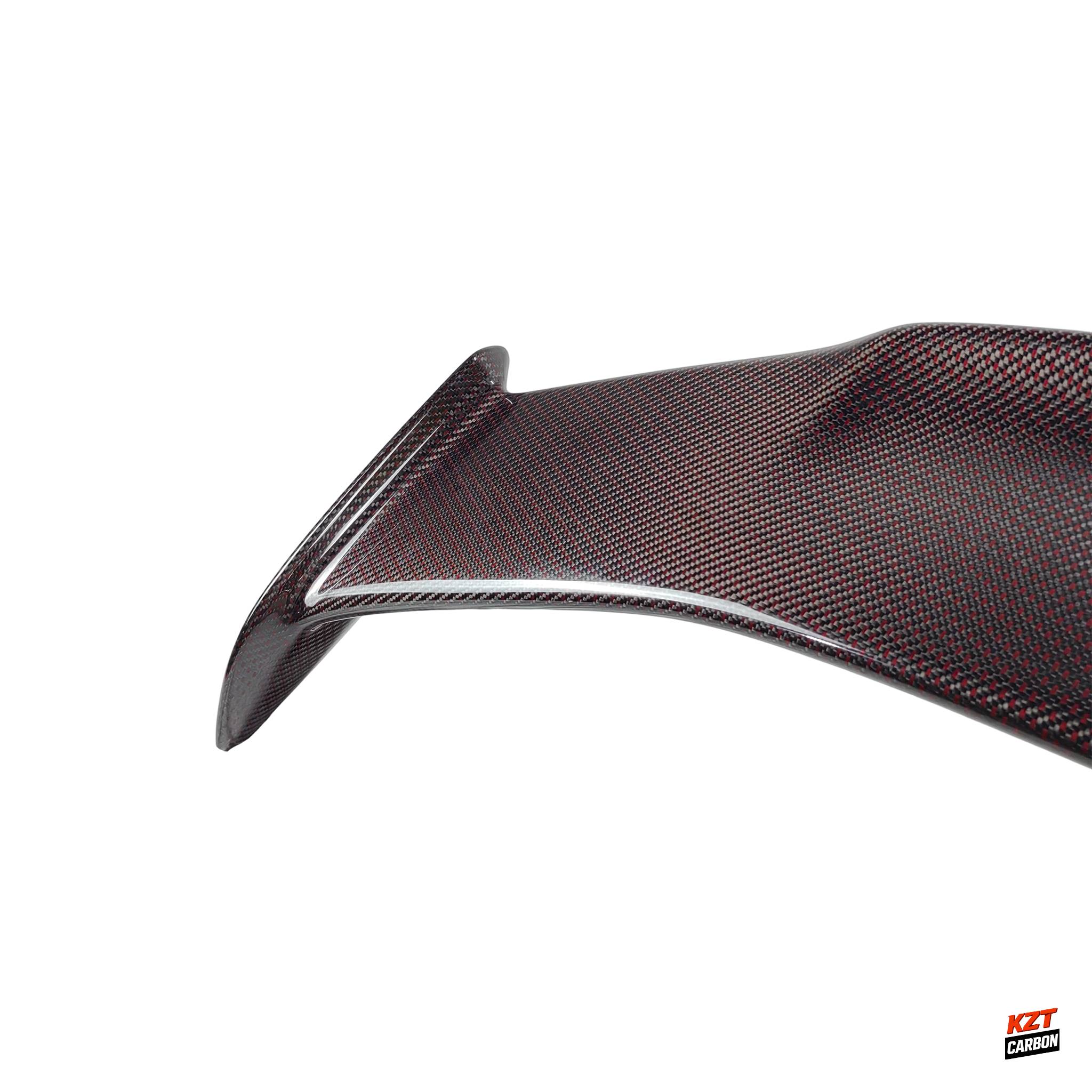 For Honda Civic Type R FL5 2023-24 MD Style Dry Red Carbon Rear Trunk Spoiler