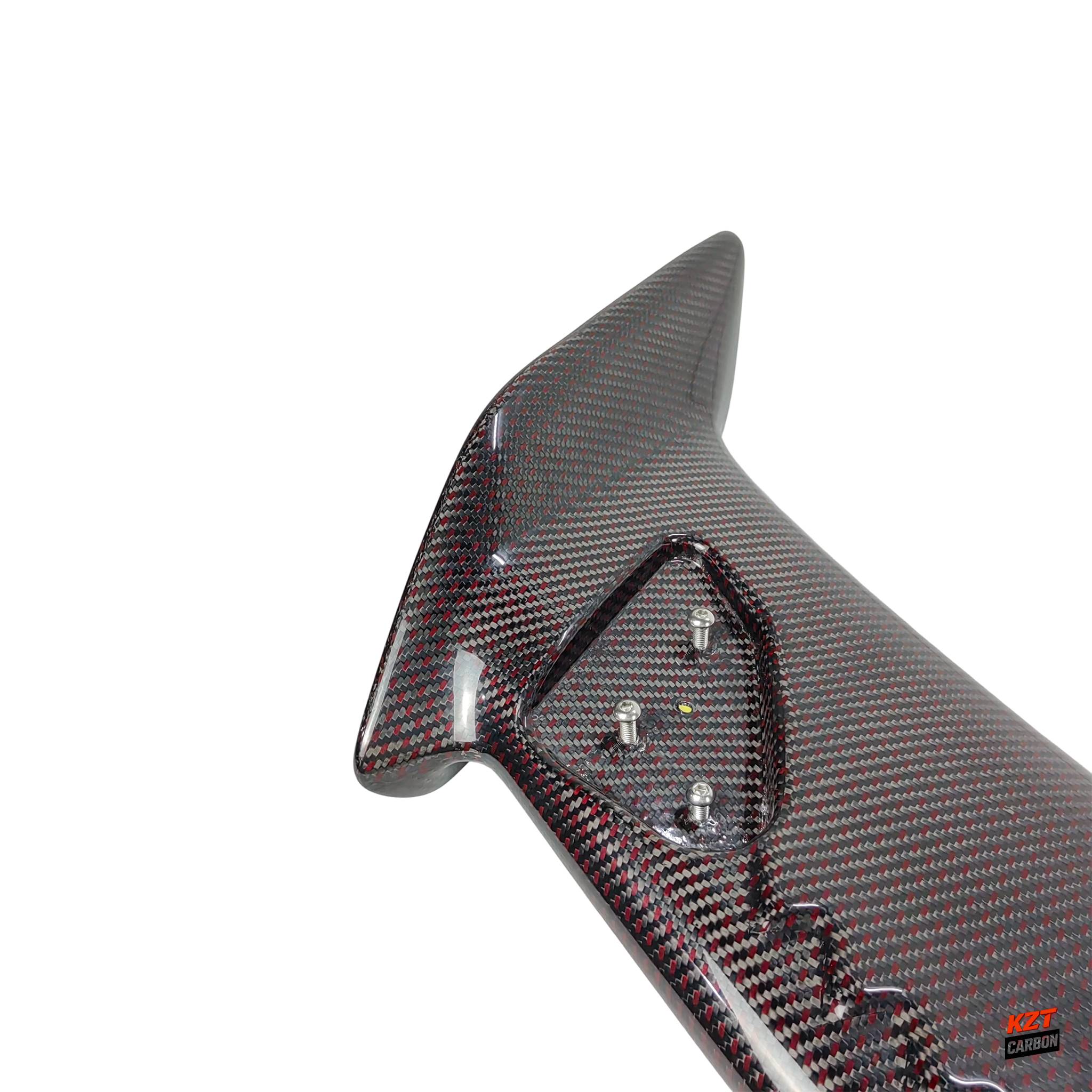 For Honda Civic Type R FL5 2023-24 MD Style Dry Red Carbon Rear Trunk Spoiler
