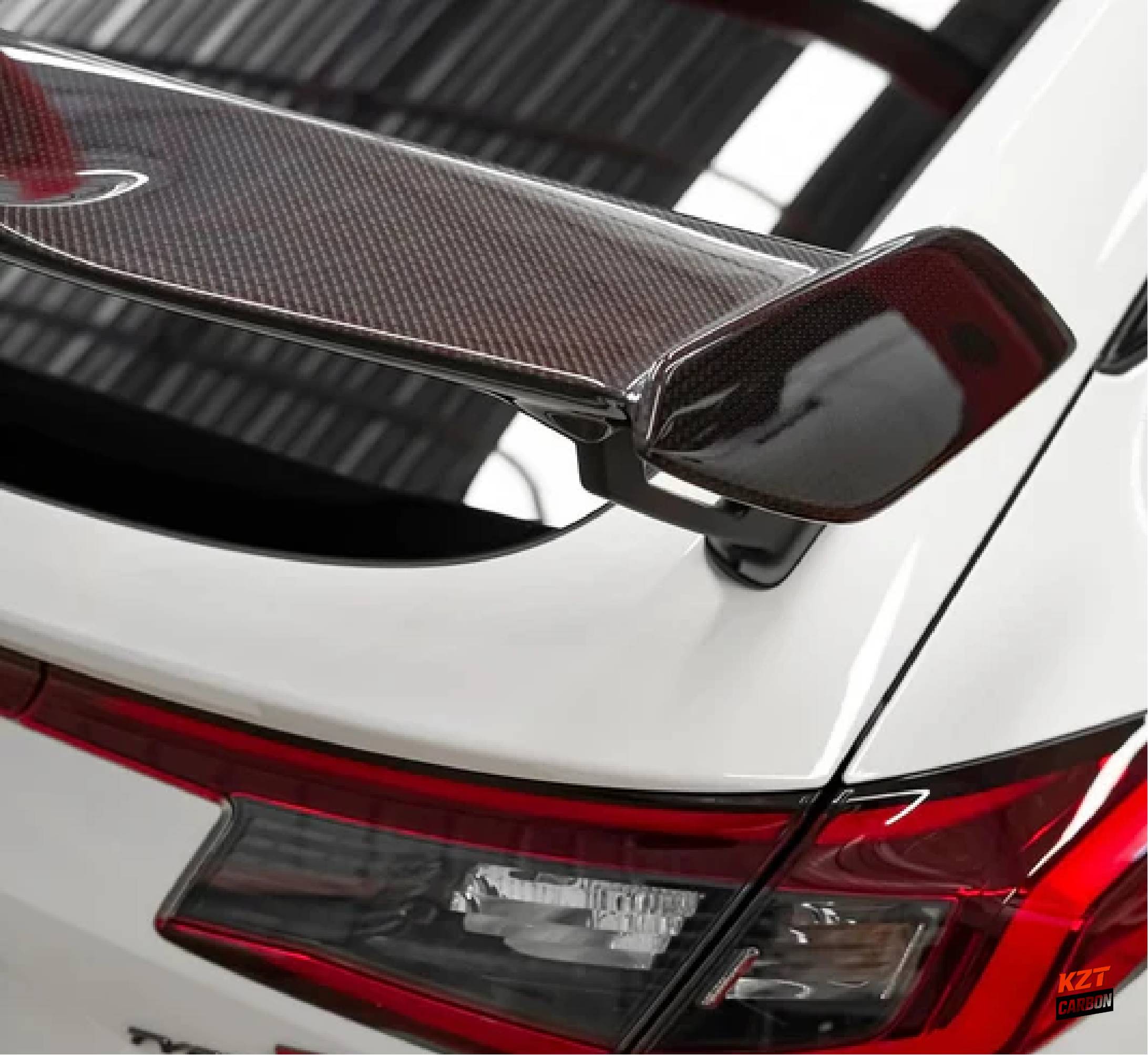For Honda Civic Type R FL5 2023-24 MD Style Dry Red Carbon Rear Trunk Spoiler