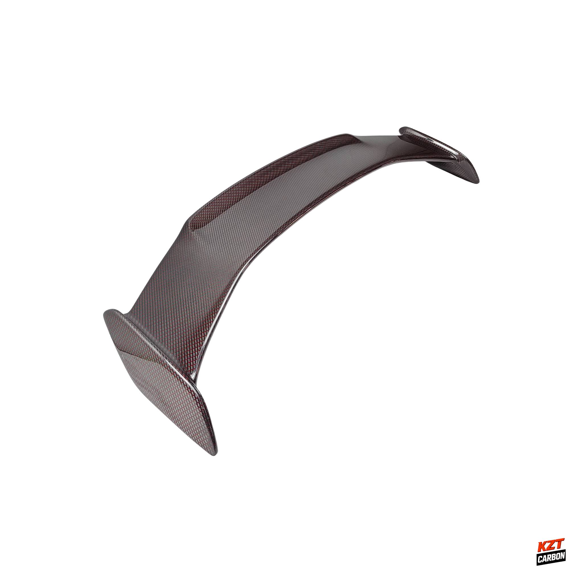 For Honda Civic Type R FL5 2023-24 MD Style Dry Red Carbon Rear Trunk Spoiler