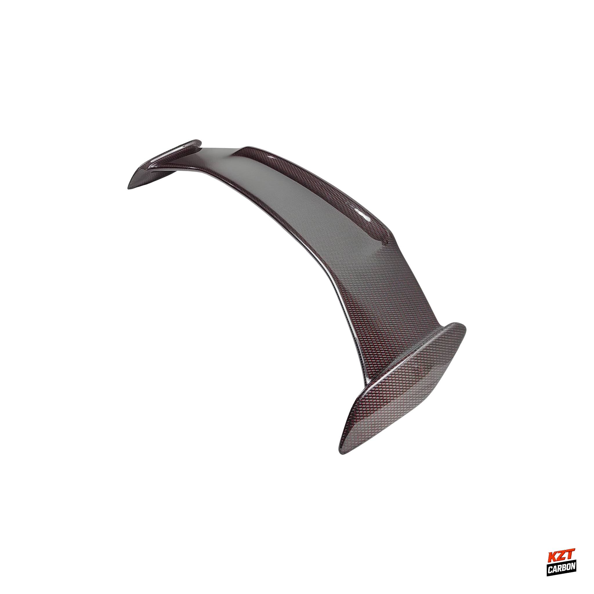 For Honda Civic Type R FL5 2023-24 MD Style Dry Red Carbon Rear Trunk Spoiler