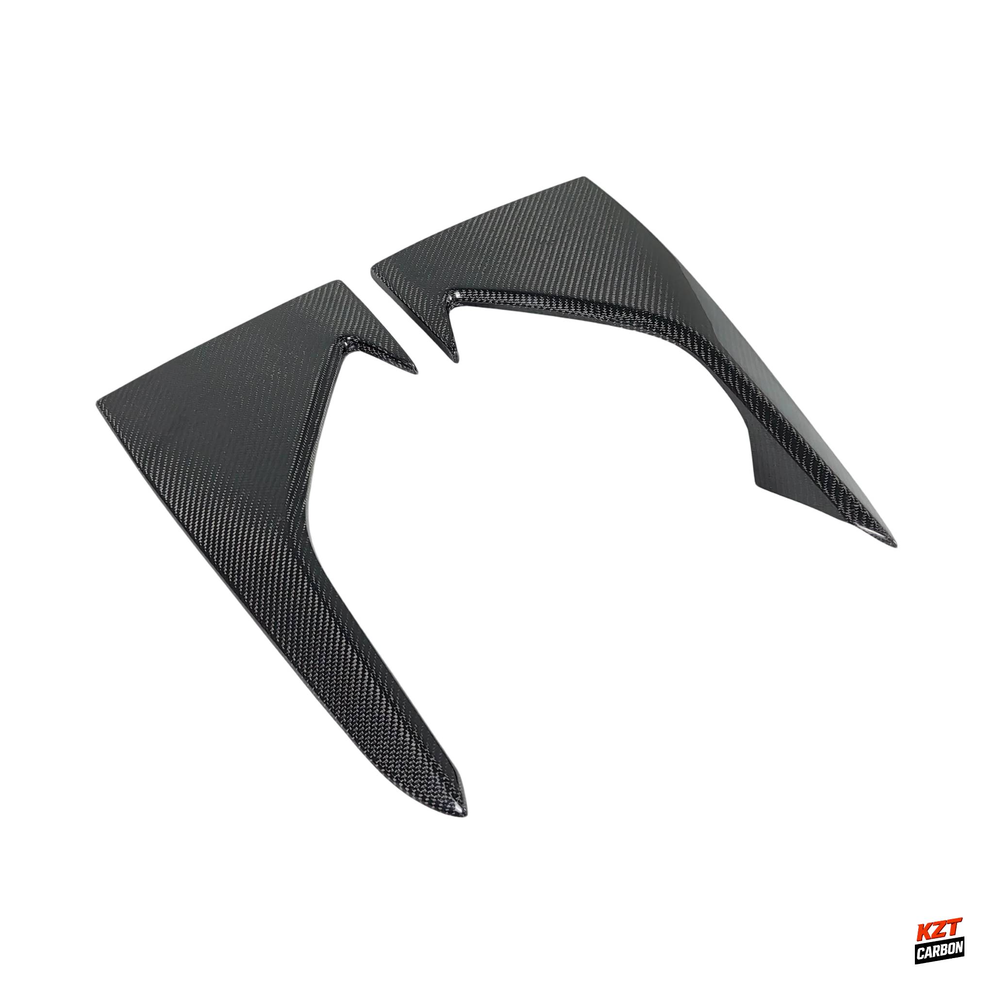 For BMW M2 F87 Coupe  2016-21 Carbon KZ Style Front Bumper Side Vents Duct Cover