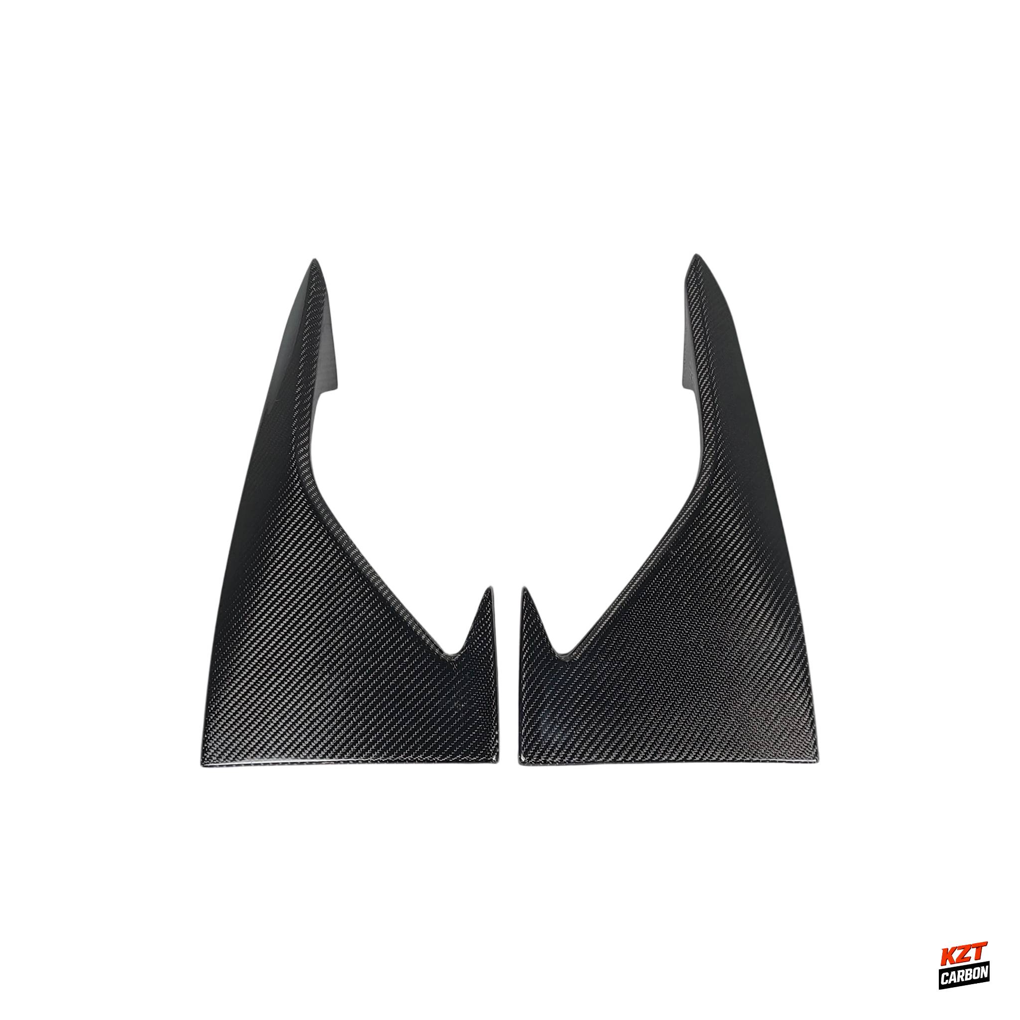 For BMW M2 F87 Coupe  2016-21 Carbon KZ Style Front Bumper Side Vents Duct Cover