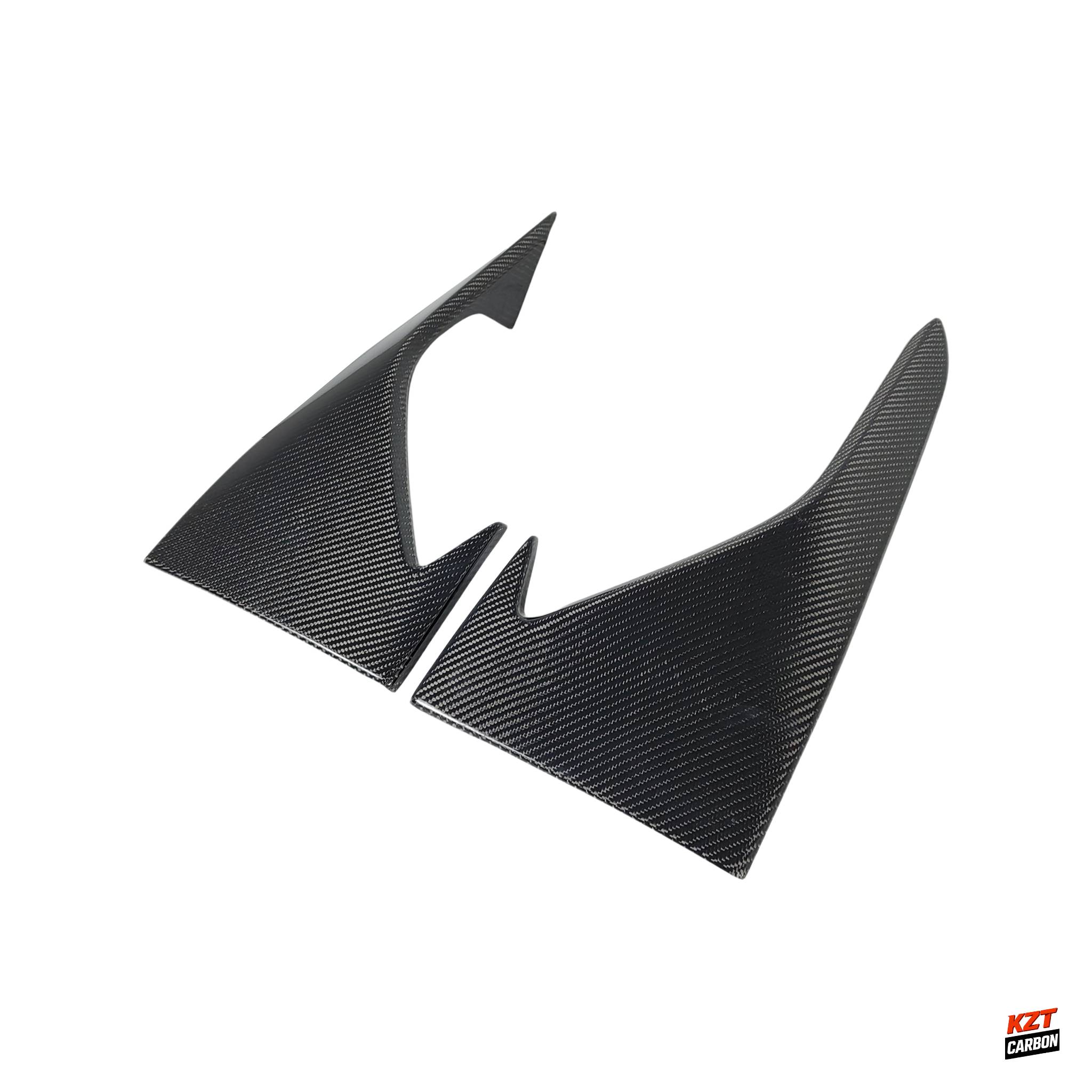For BMW M2 F87 Coupe  2016-21 Carbon KZ Style Front Bumper Side Vents Duct Cover
