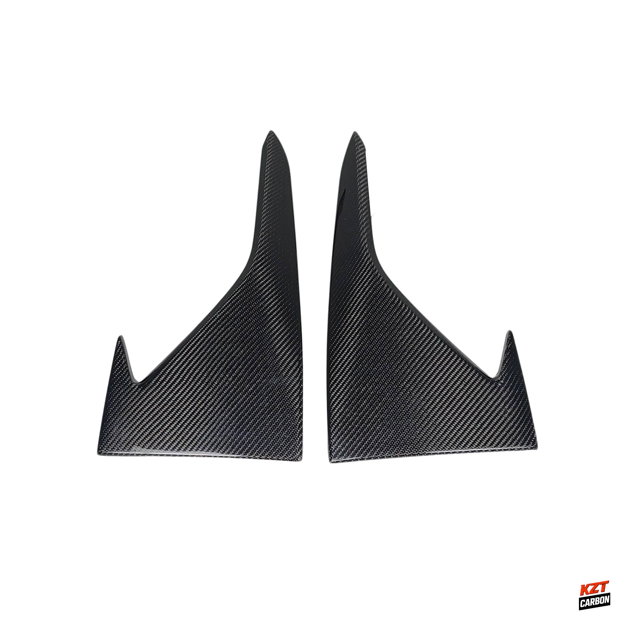 For BMW M2 F87 Coupe  2016-21 Carbon KZ Style Front Bumper Side Vents Duct Cover